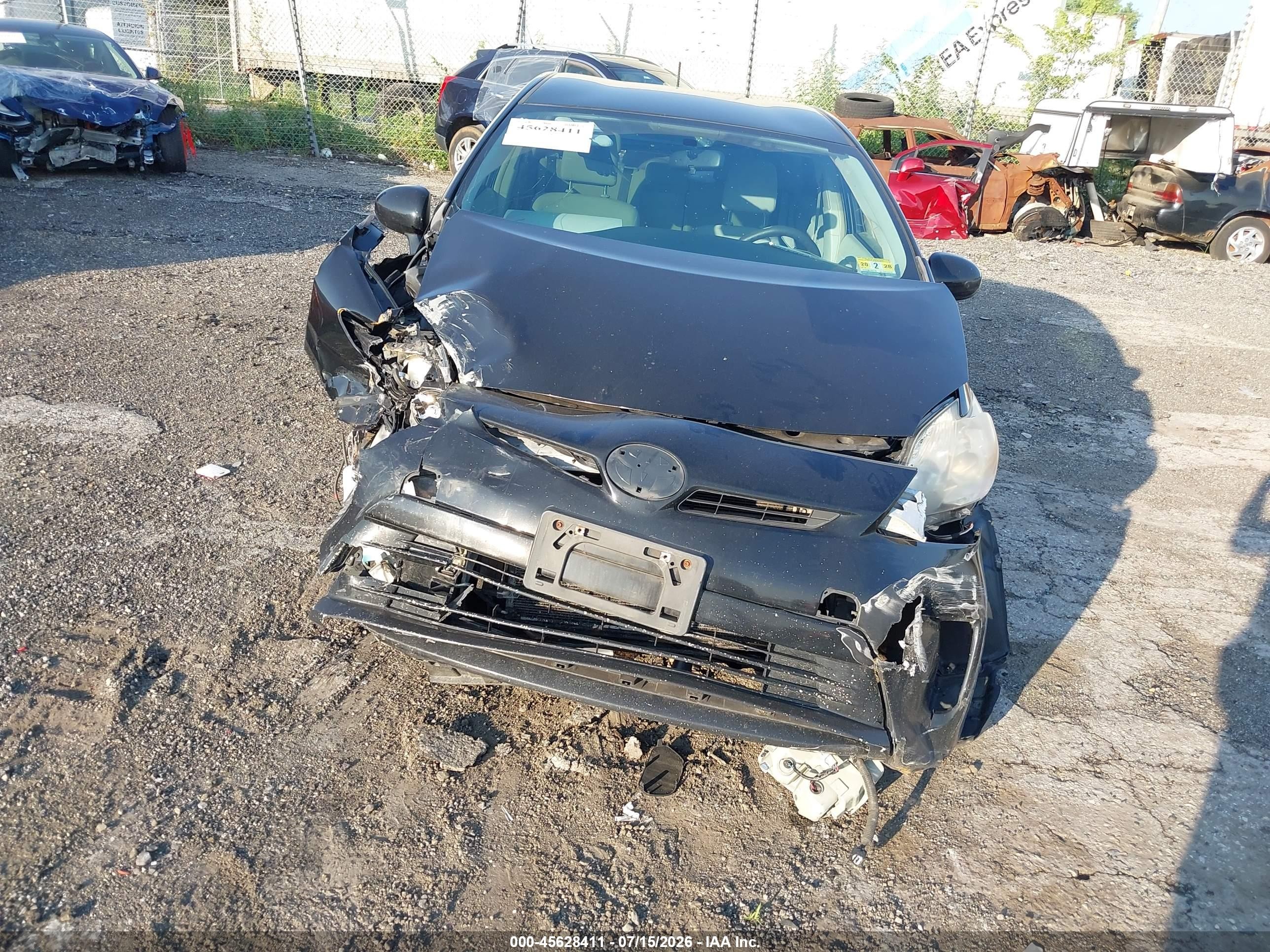 2012 Toyota Prius   Black vin: JTDKN3DUOC5453969