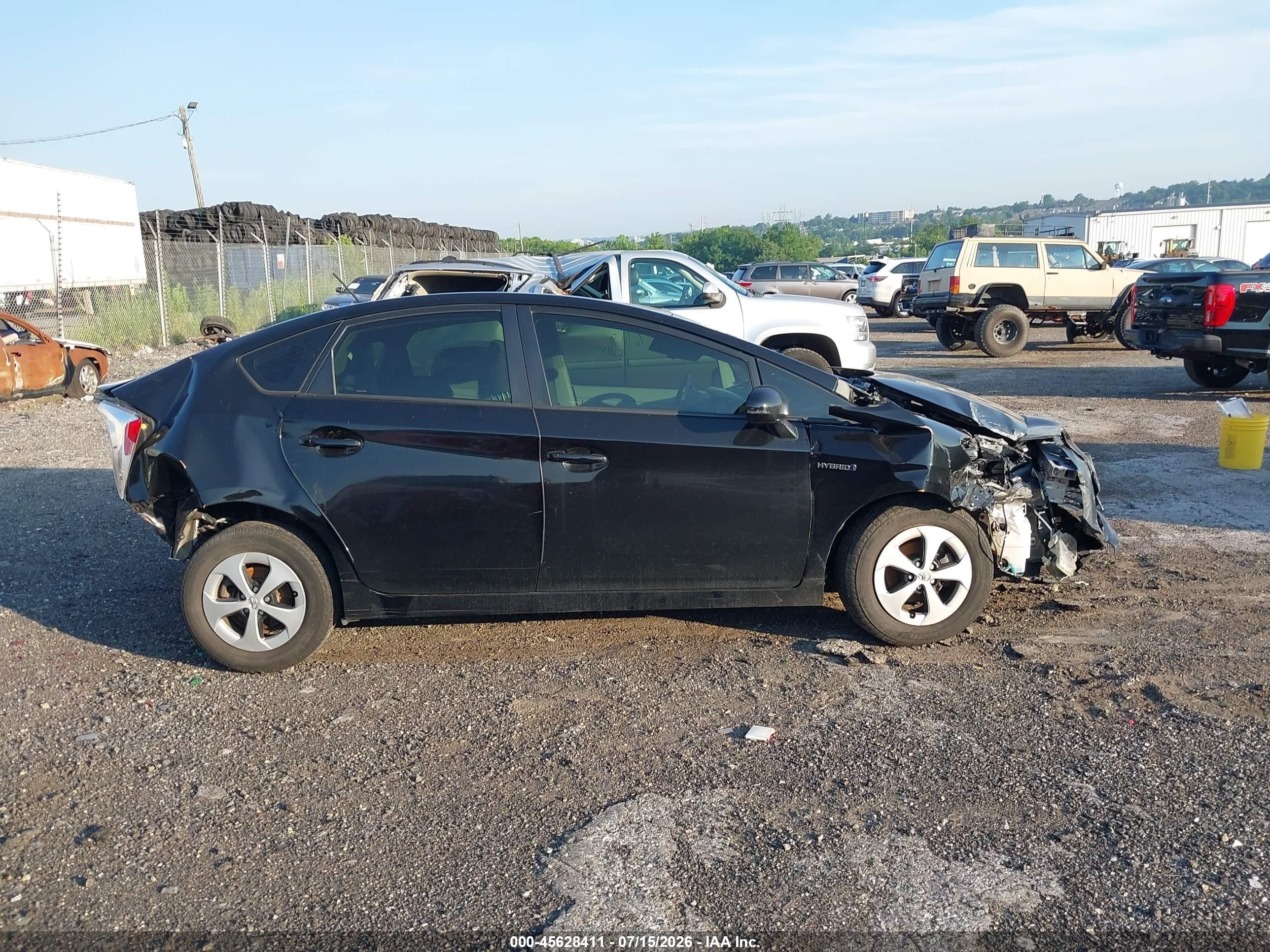 2012 Toyota Prius   Black vin: JTDKN3DUOC5453969