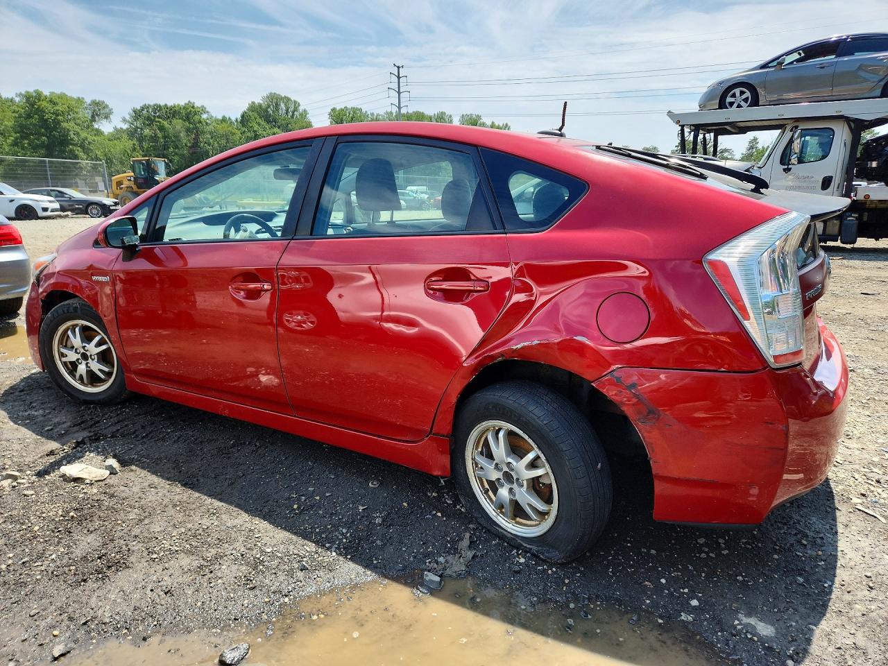 2010 Toyota Prius Ii Red vin: JTDKN3DUXA0004227