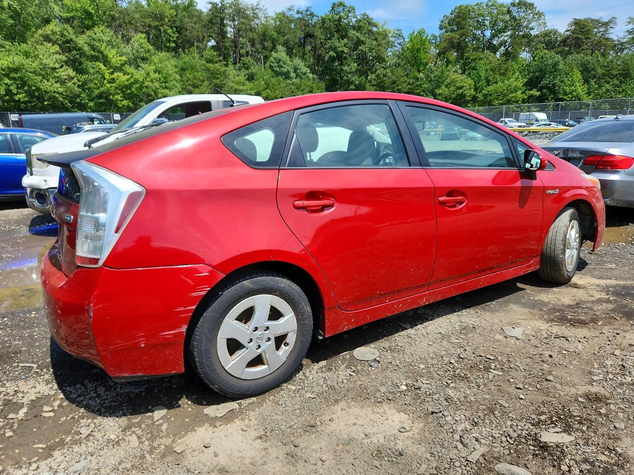 2010 Toyota Prius Ii Red vin: JTDKN3DUXA0004227
