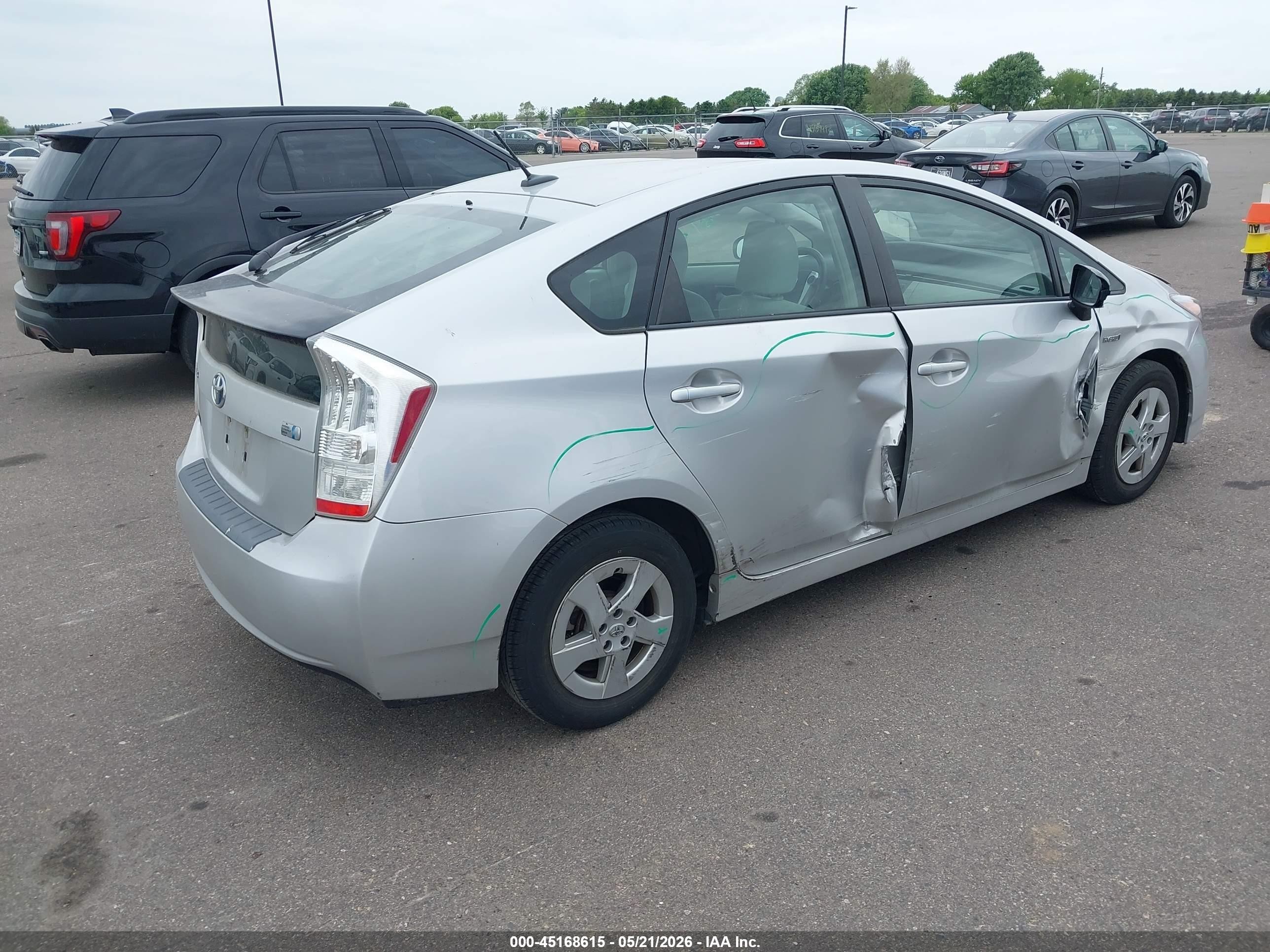 2010 Toyota Prius Iii Silver vin: JTDKN3DUXA0004471