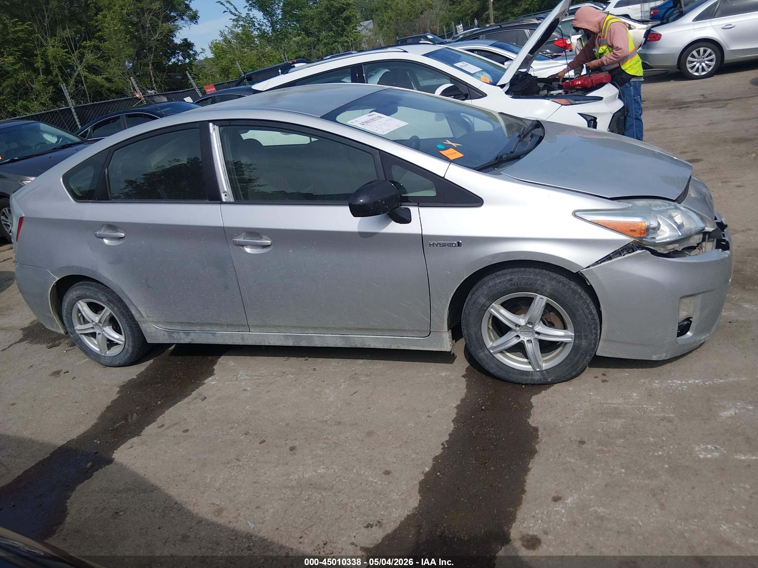 2010 Toyota Prius Iii Серебряный vin: JTDKN3DUXA0006480