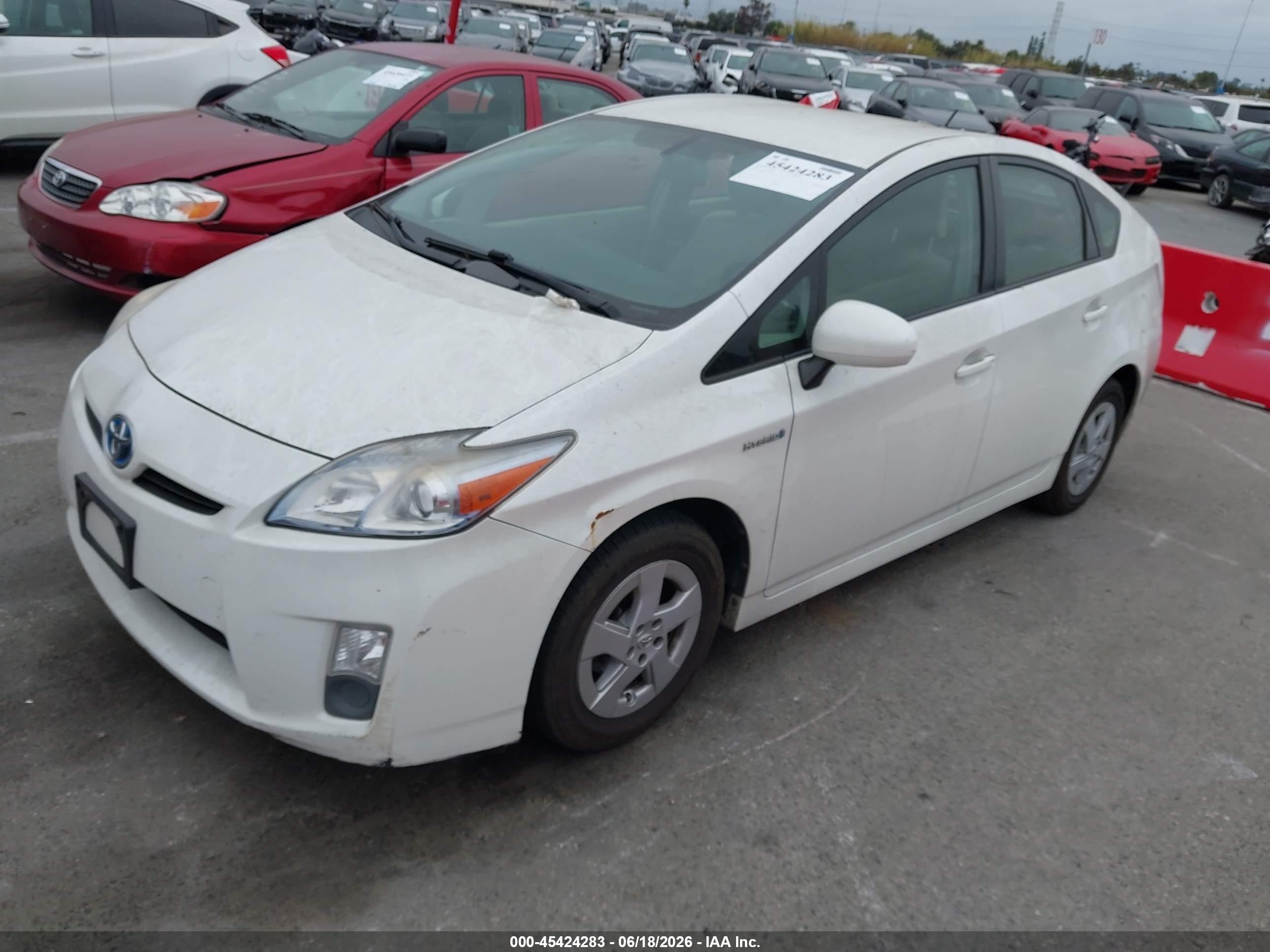 2010 Toyota Prius Iii Белый vin: JTDKN3DUXA0028530