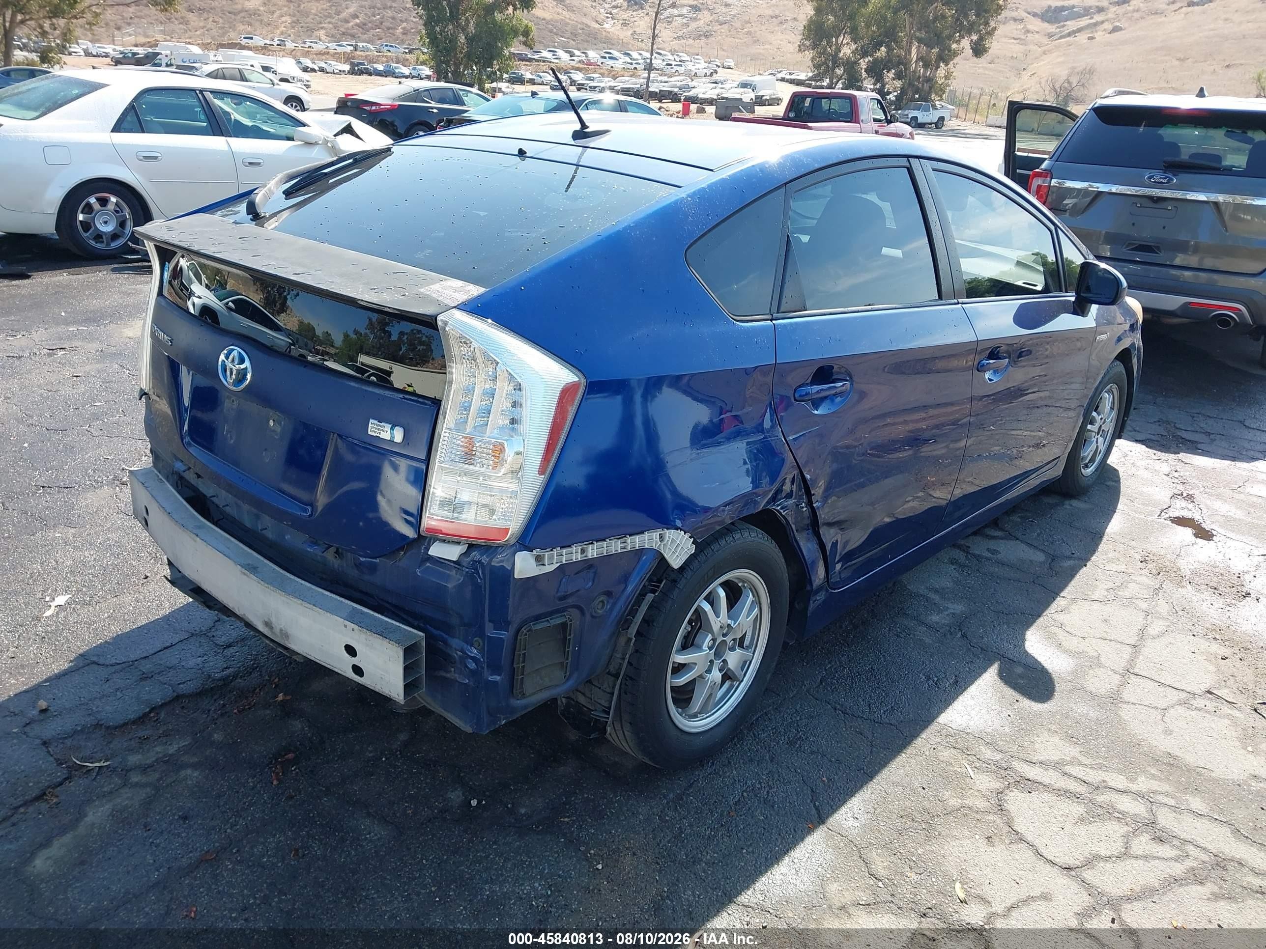2010 Toyota Prius   Blue vin: JTDKN3DUXA0045795
