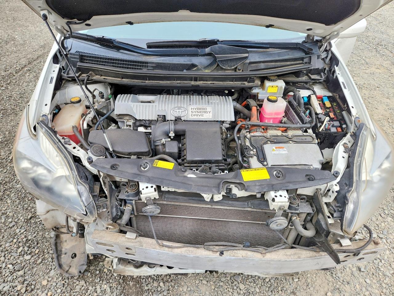 2010 Toyota Prius V White vin: JTDKN3DUXA0048468