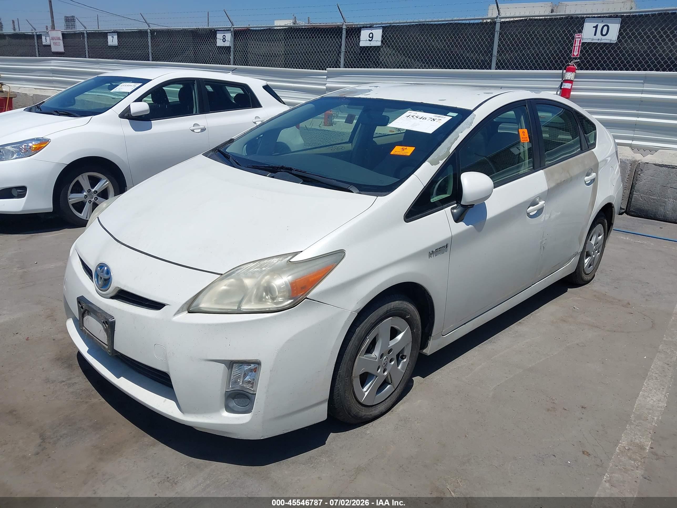 2010 Toyota Prius Iii Белый vin: JTDKN3DUXA0050205