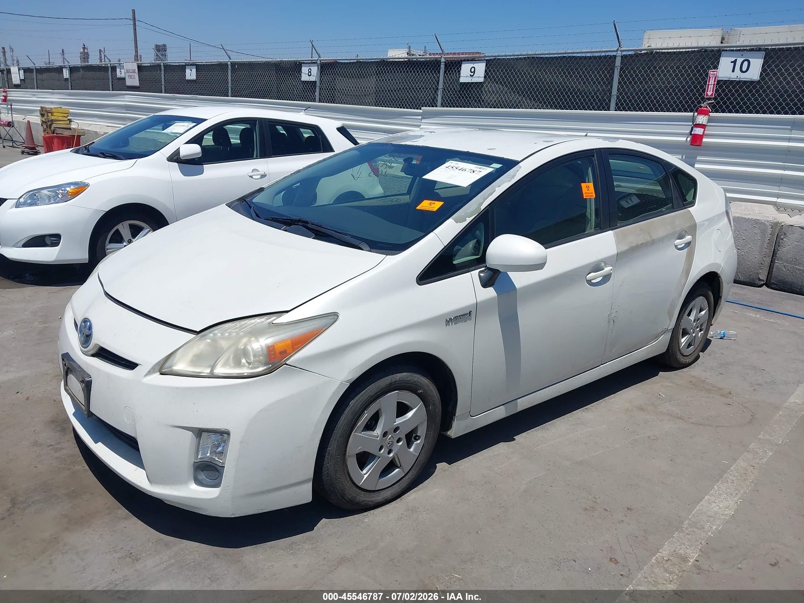 2010 Toyota Prius Iii Белый vin: JTDKN3DUXA0050205