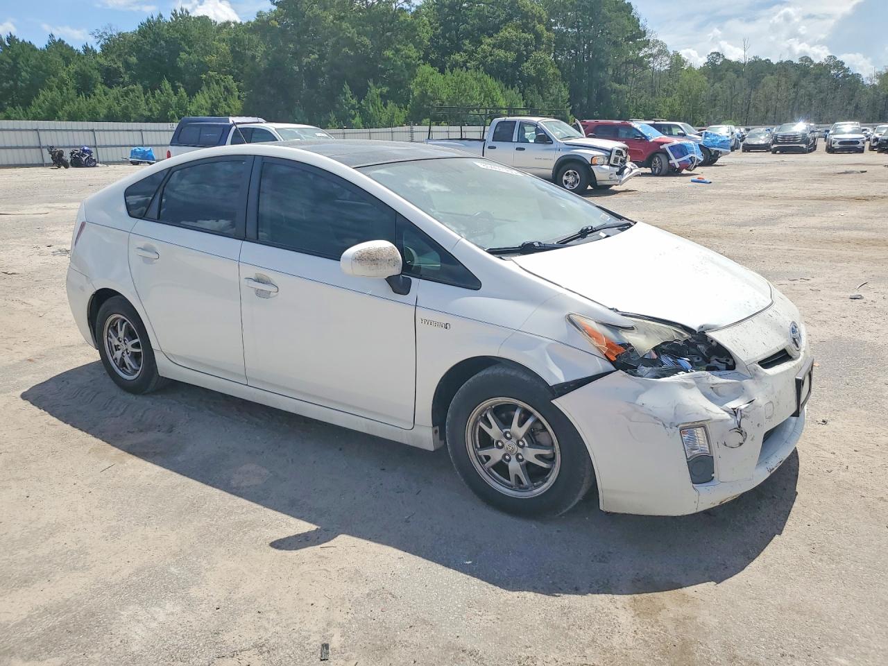 2010 Toyota Prius Iv White vin: JTDKN3DUXA0052360