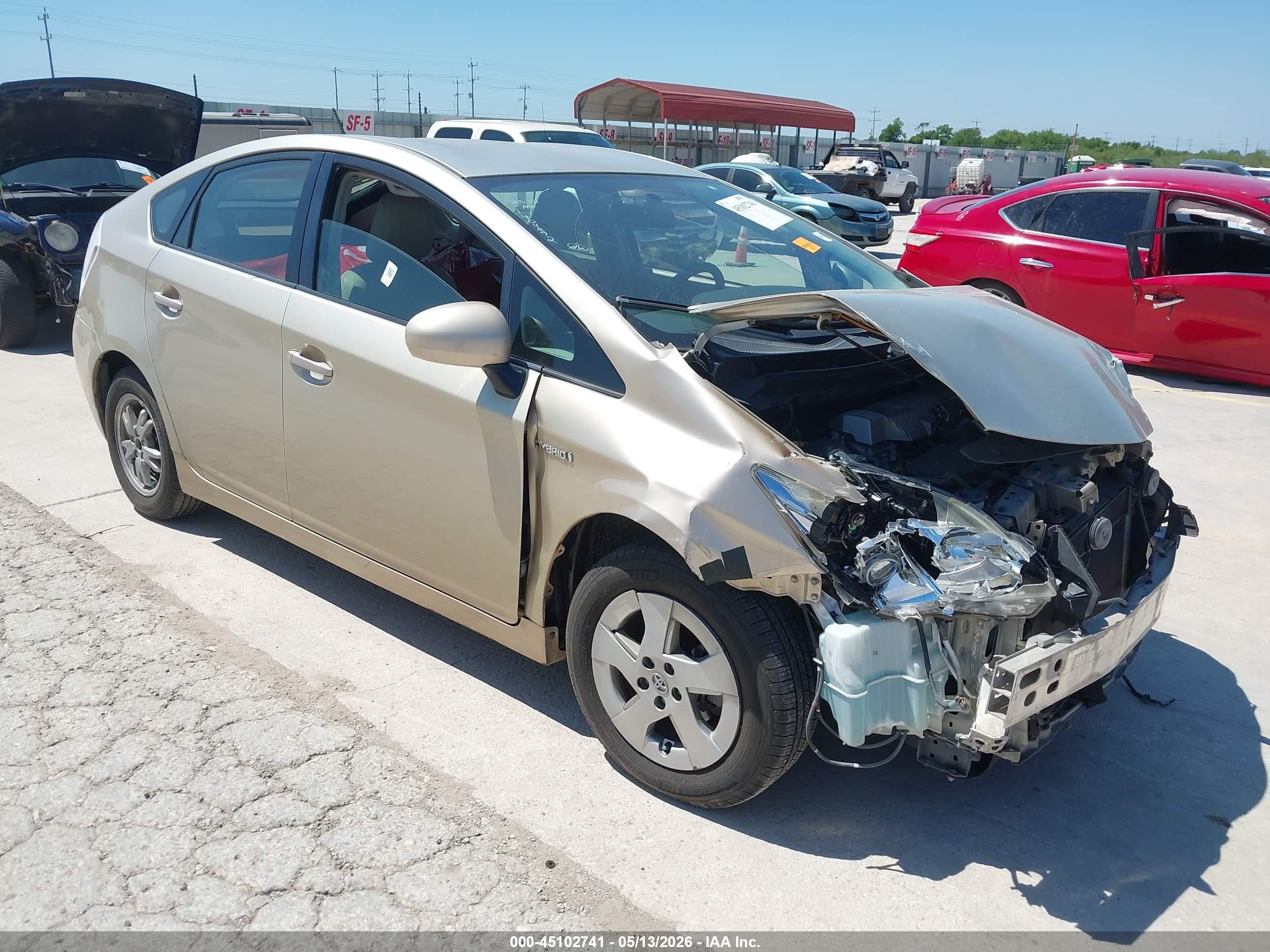 2010 Toyota Prius Ii Gold vin: JTDKN3DUXA0052987