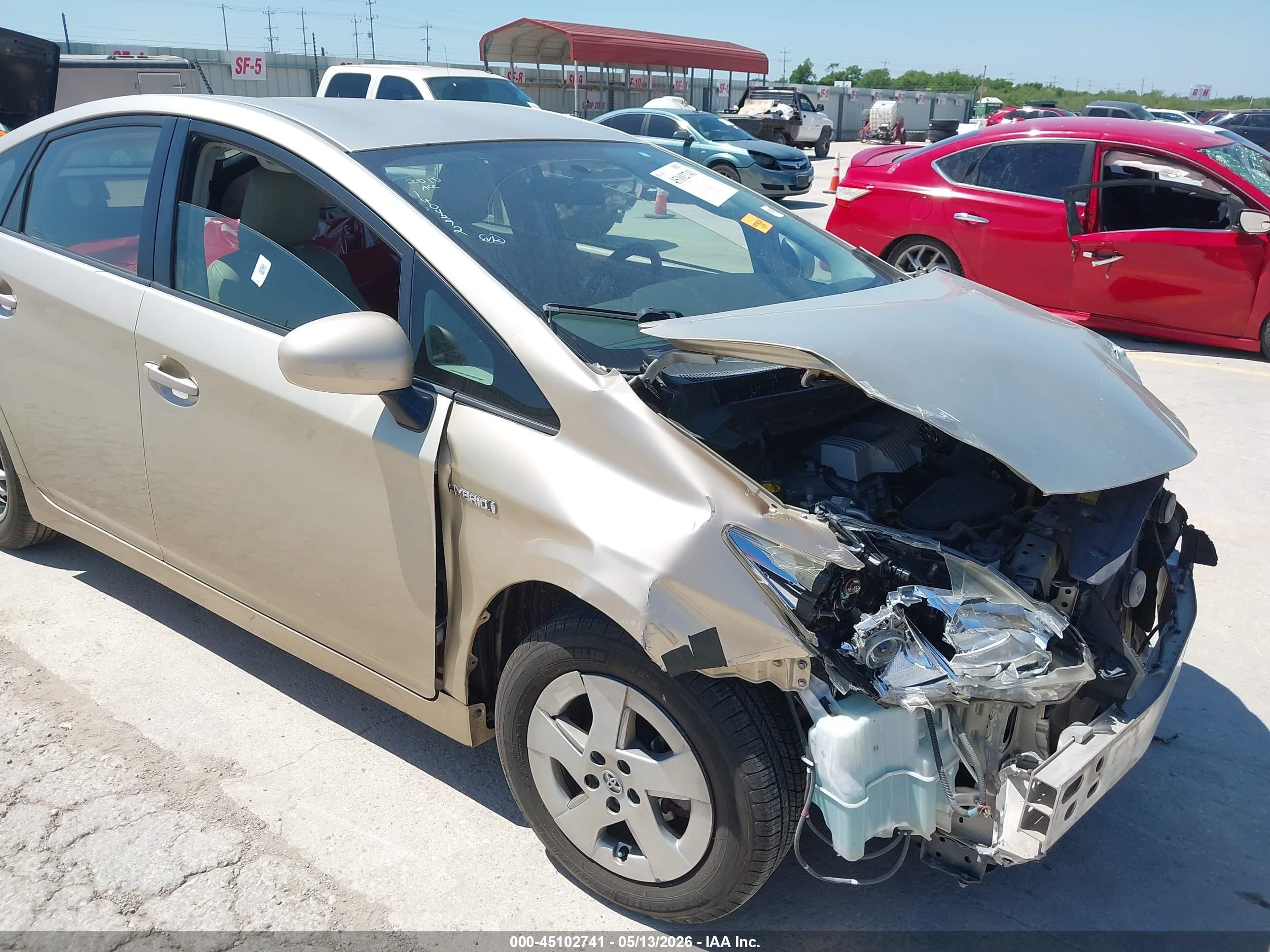 2010 Toyota Prius Ii Gold vin: JTDKN3DUXA0052987
