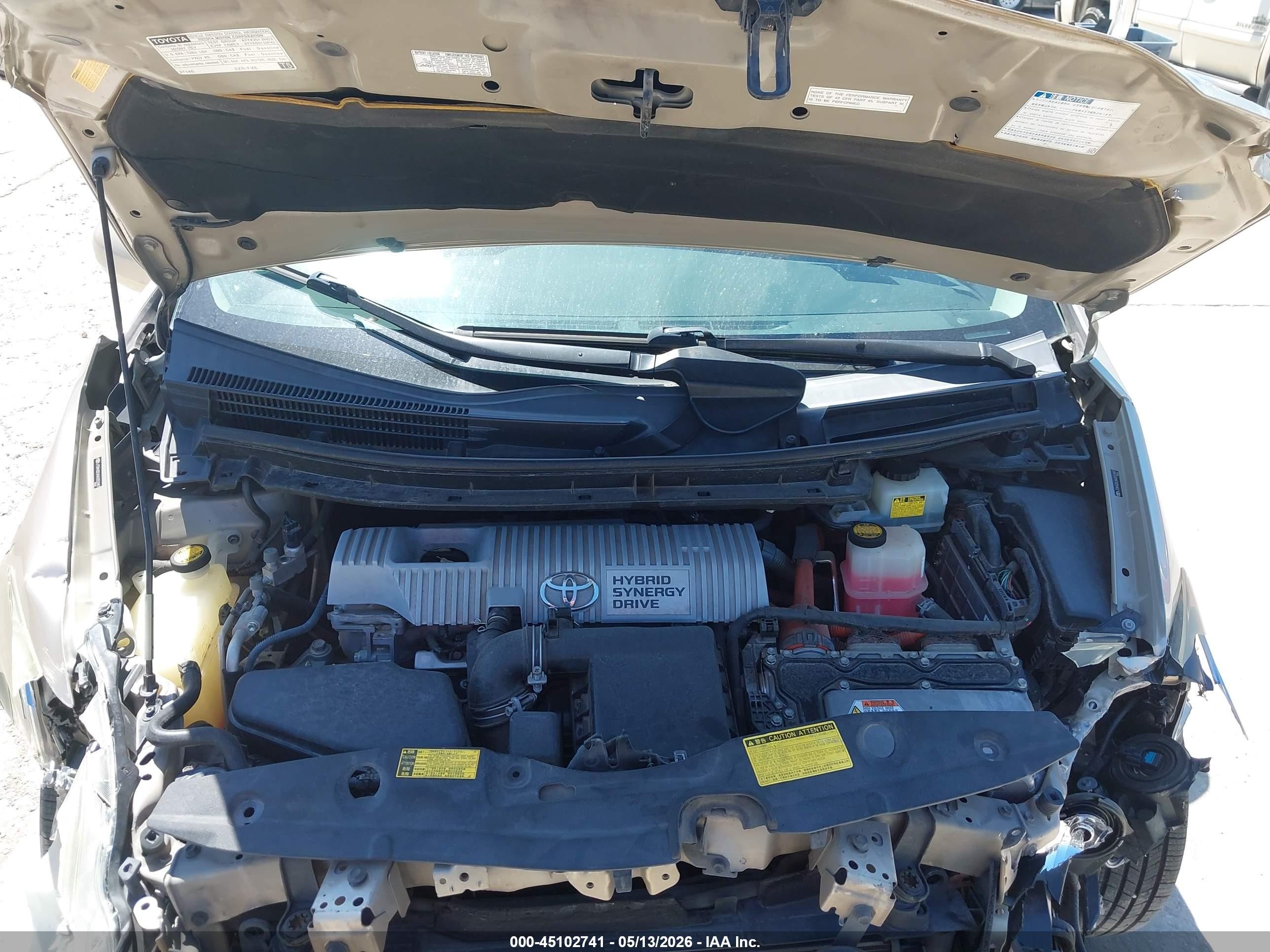2010 Toyota Prius Ii Gold vin: JTDKN3DUXA0052987