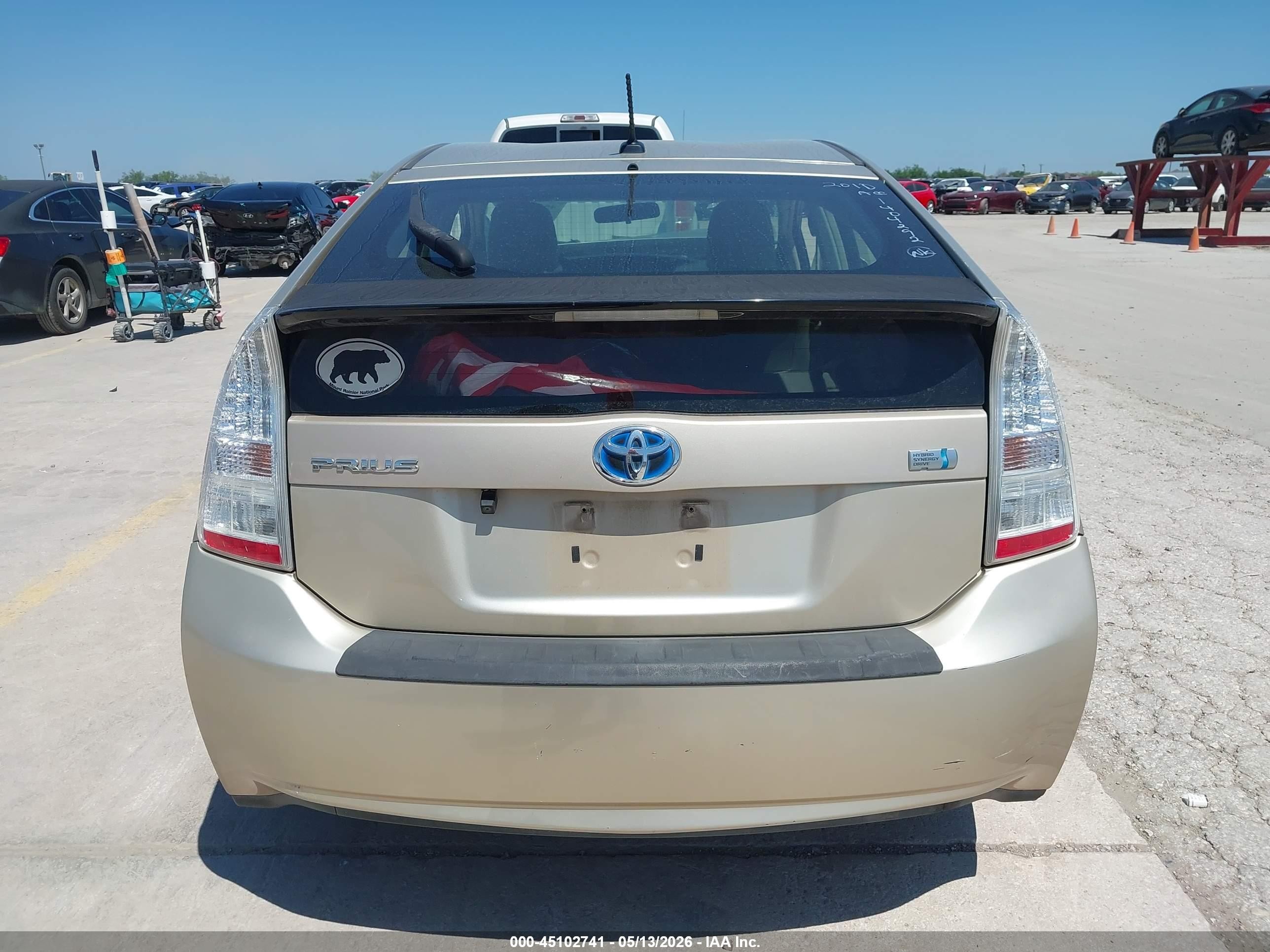 2010 Toyota Prius Ii Gold vin: JTDKN3DUXA0052987