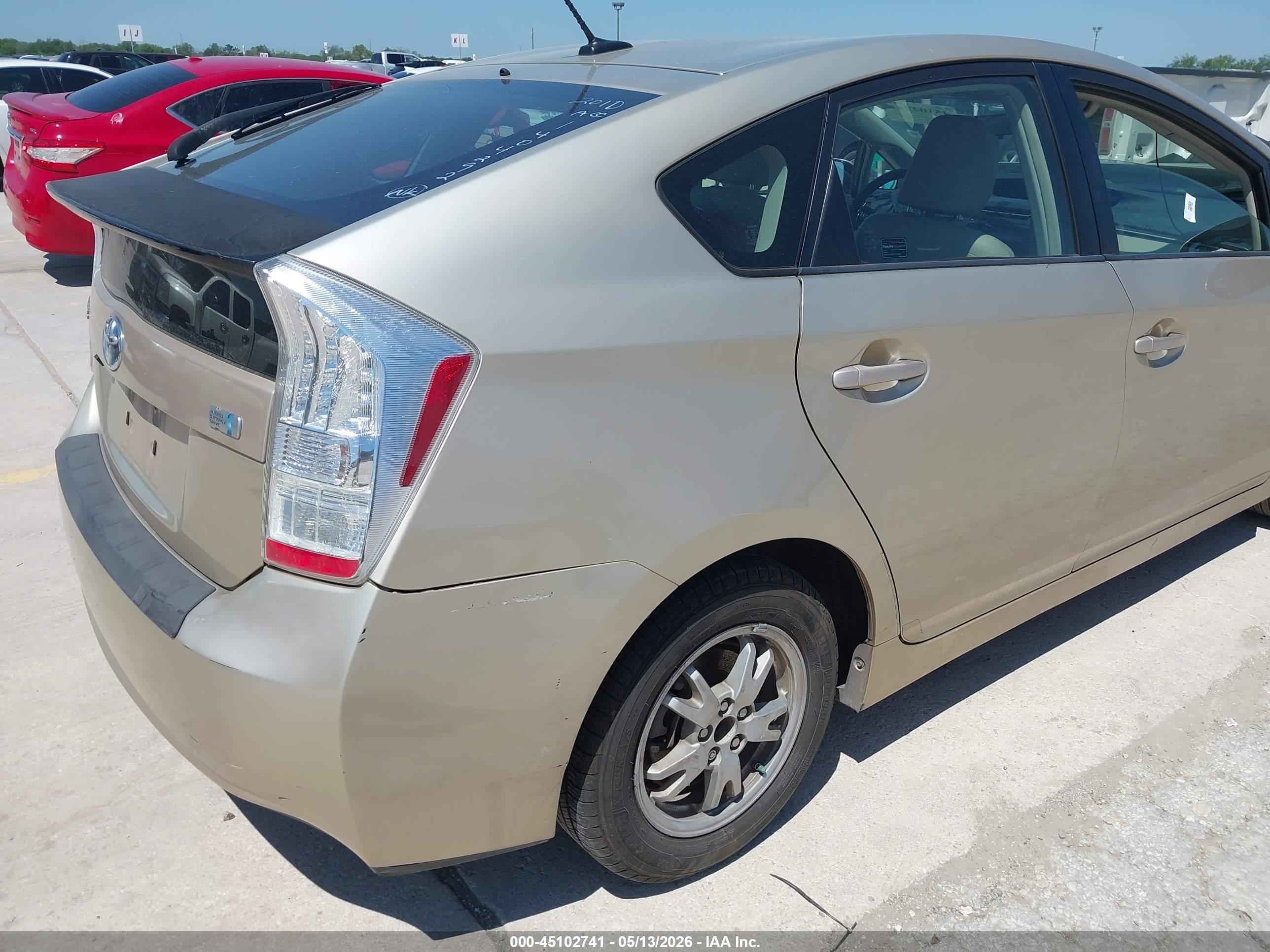 2010 Toyota Prius Ii Gold vin: JTDKN3DUXA0052987