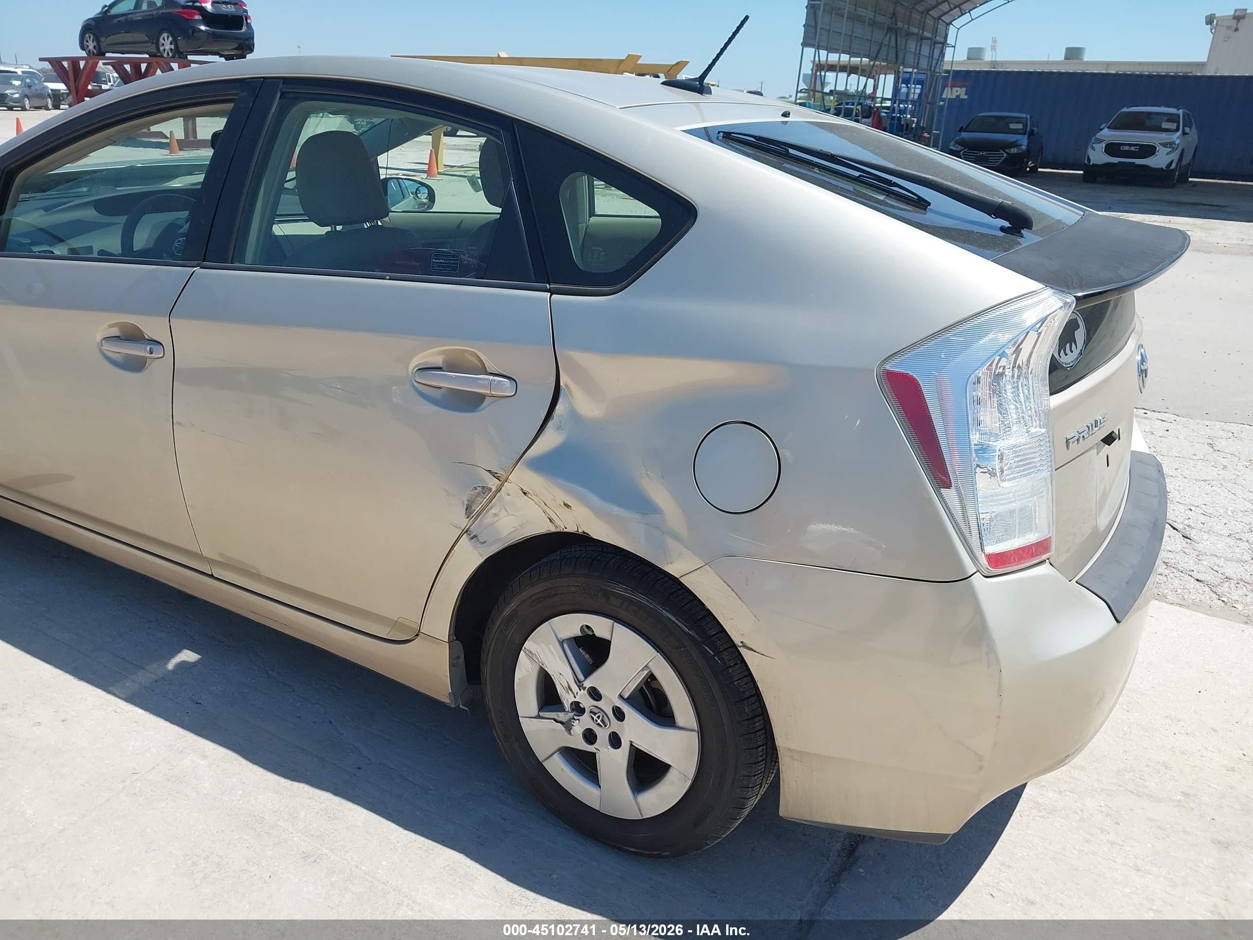 2010 Toyota Prius Ii Gold vin: JTDKN3DUXA0052987