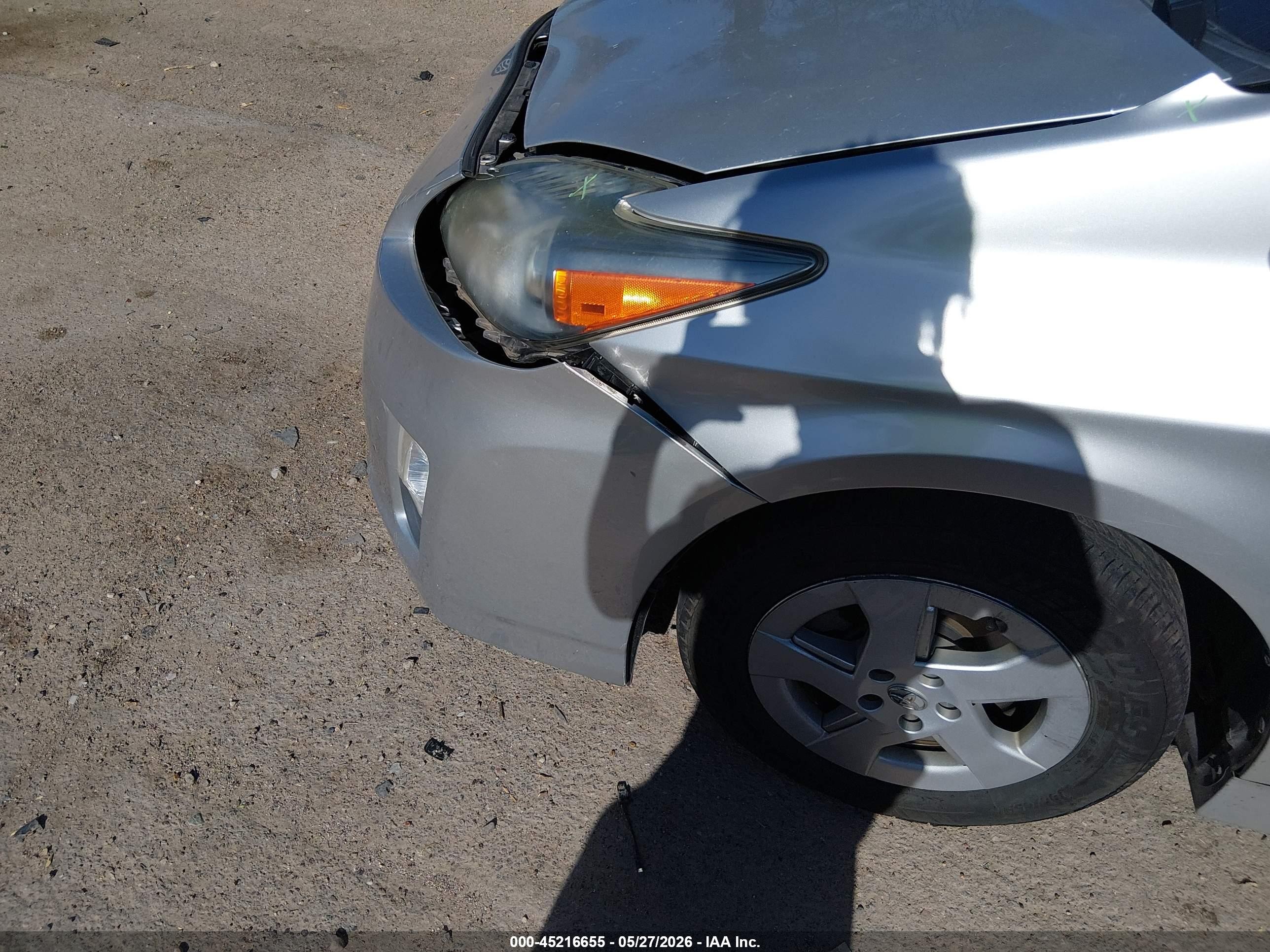2010 Toyota Prius Iv Silver vin: JTDKN3DUXA0062581