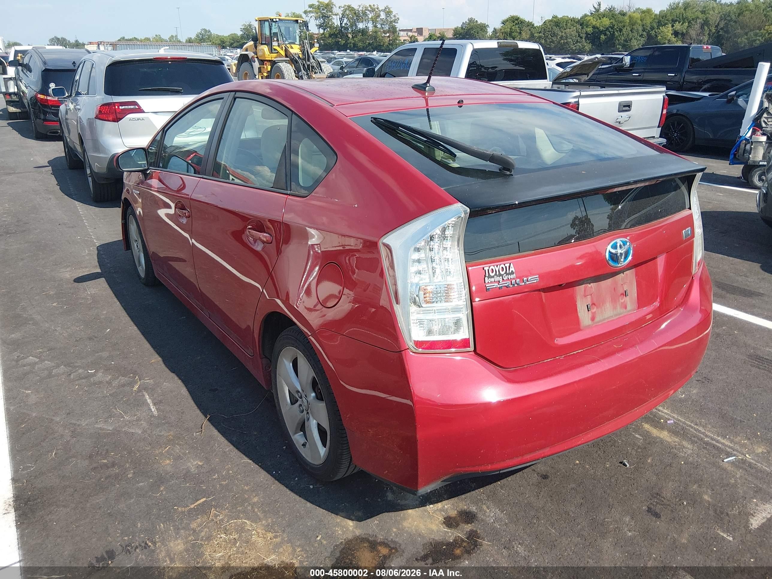 2010 Toyota Prius V Red vin: JTDKN3DUXA0063553
