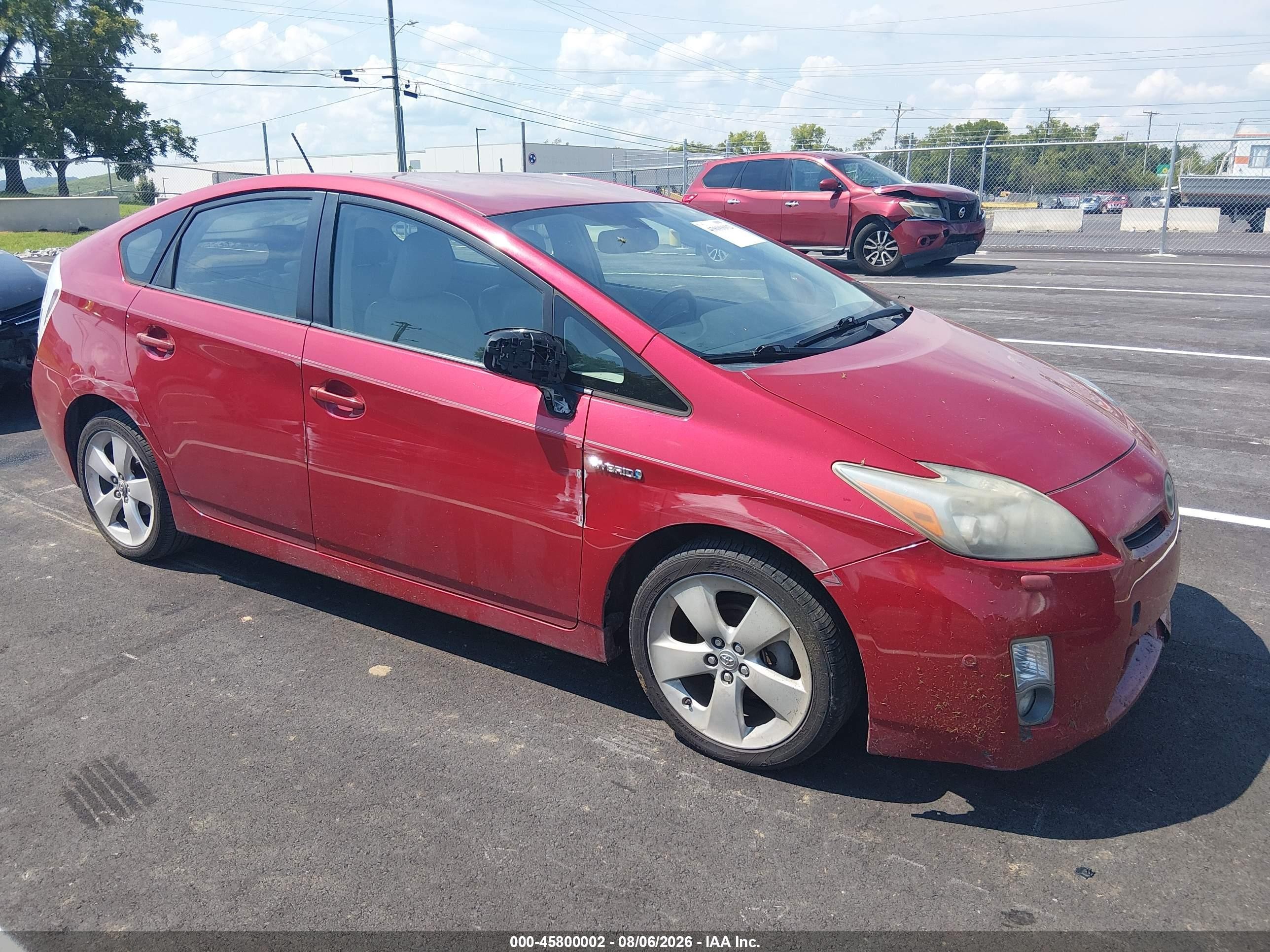 2010 Toyota Prius V Red vin: JTDKN3DUXA0063553