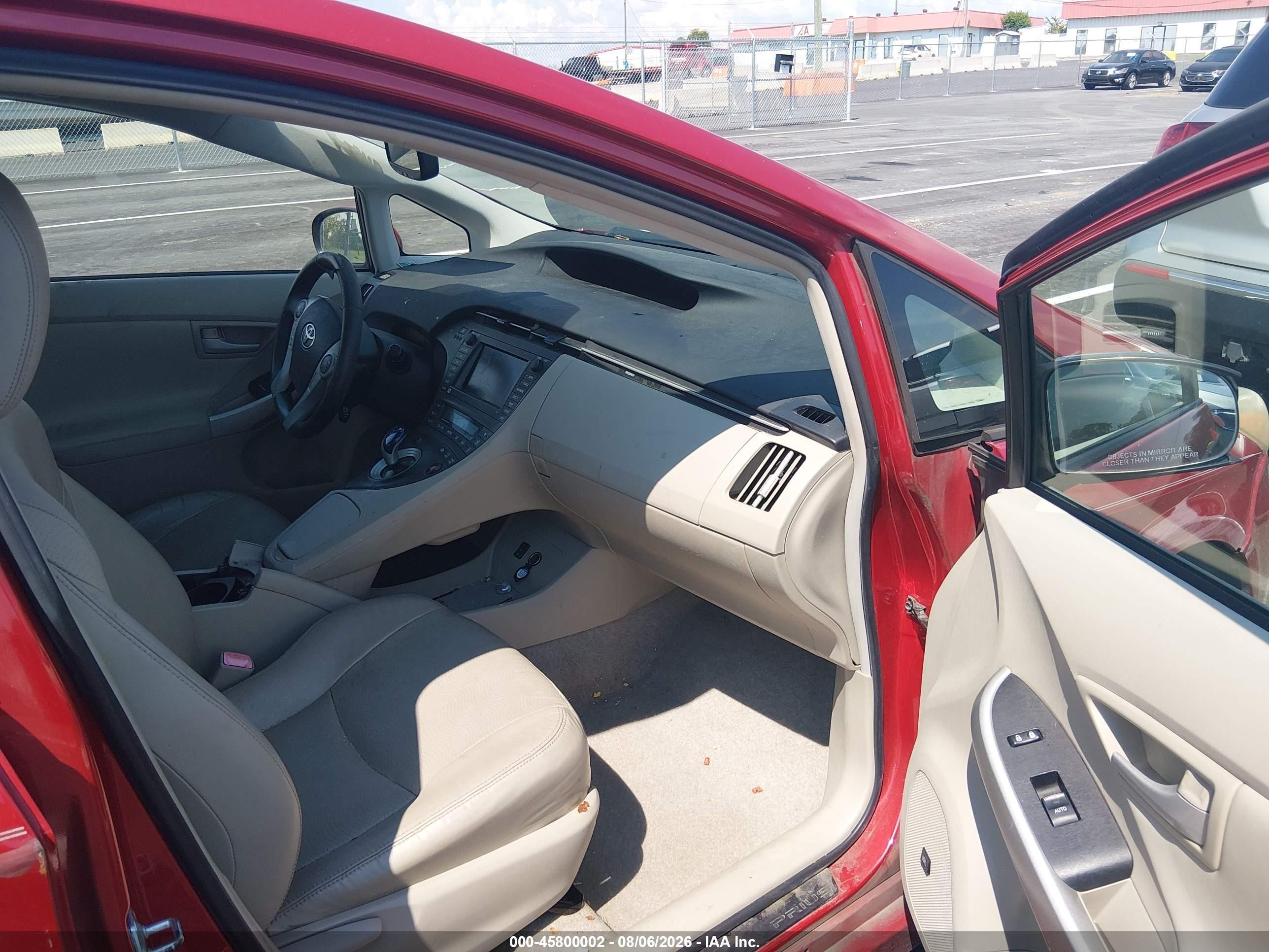 2010 Toyota Prius V Red vin: JTDKN3DUXA0063553