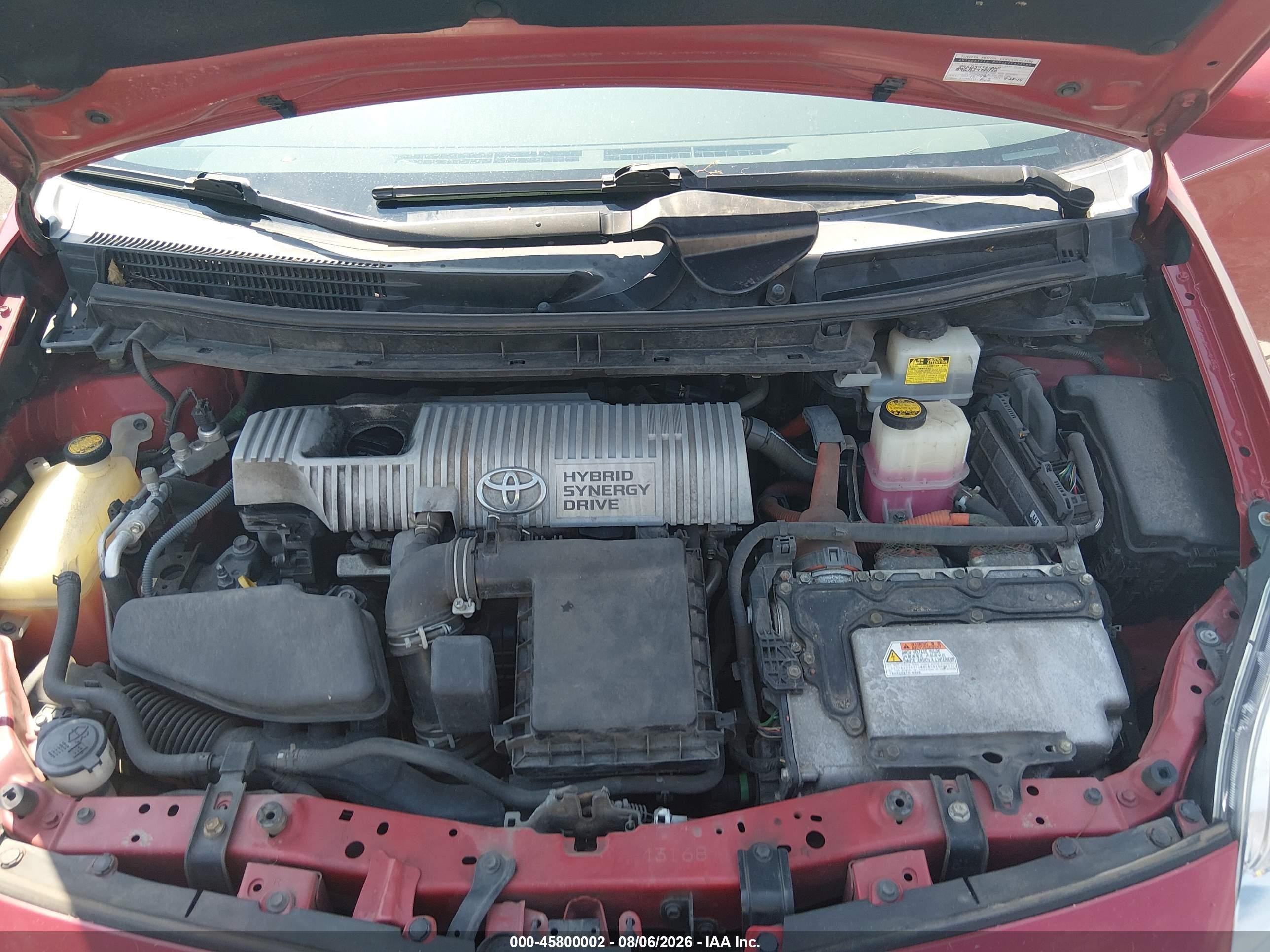 2010 Toyota Prius V Red vin: JTDKN3DUXA0063553