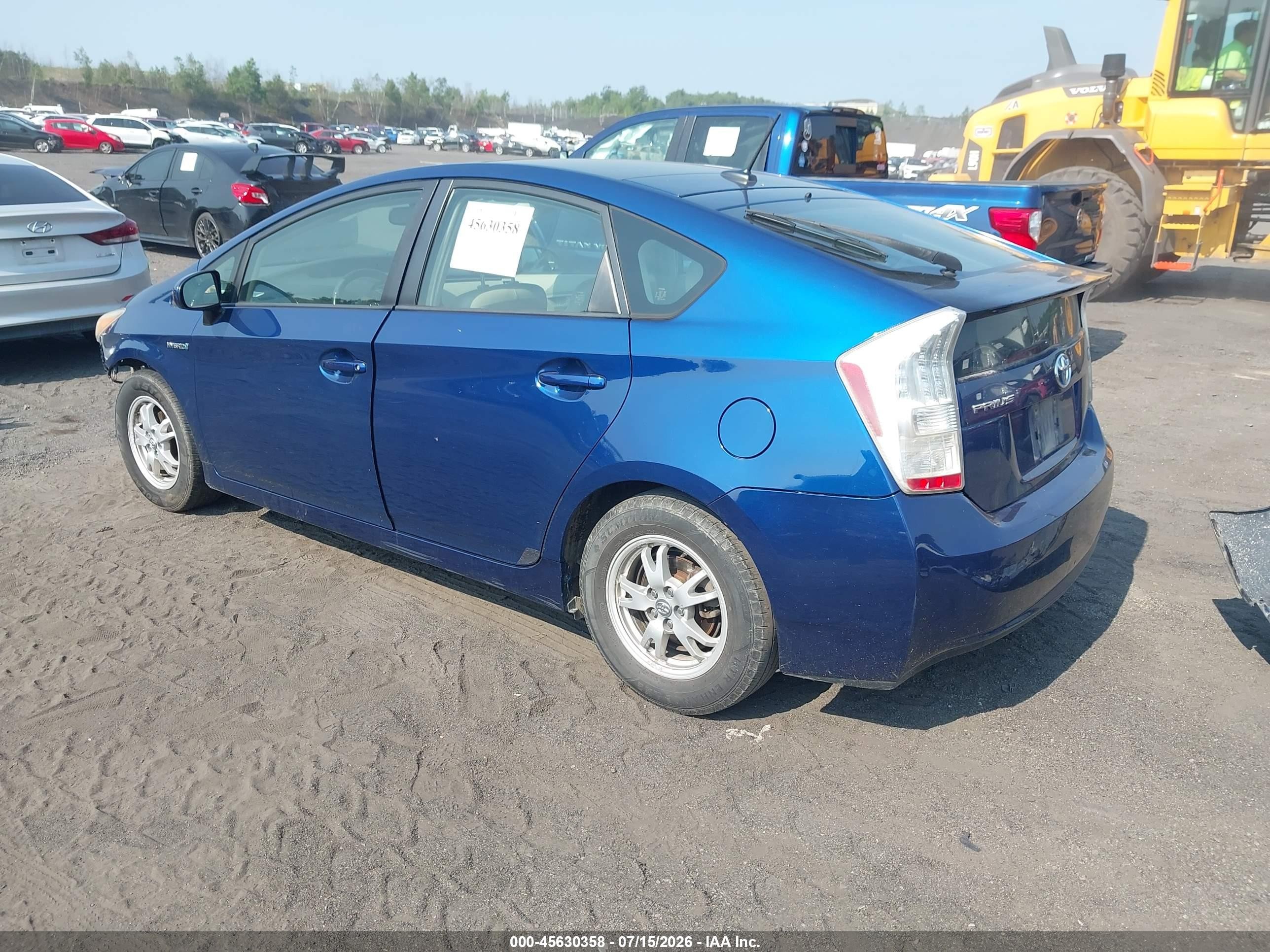 2010 Toyota Prius Iv Blue vin: JTDKN3DUXA0074746