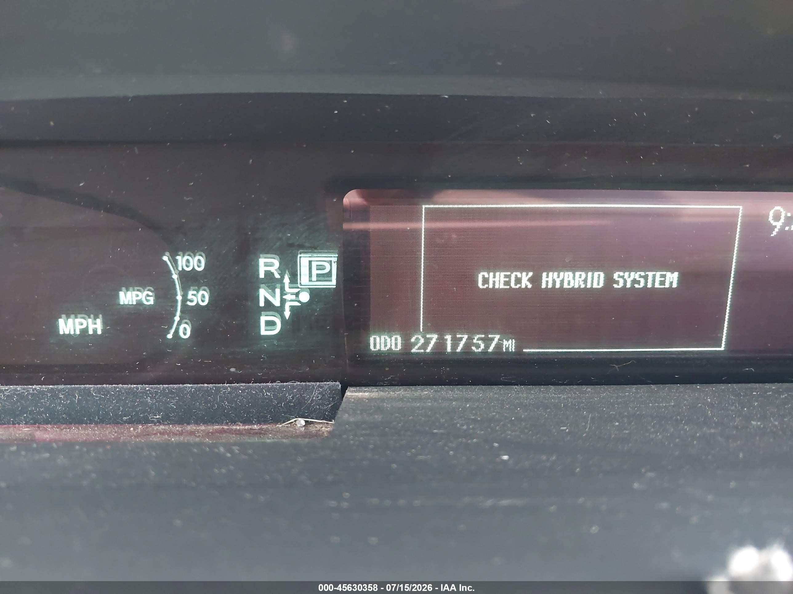 2010 Toyota Prius Iv Blue vin: JTDKN3DUXA0074746