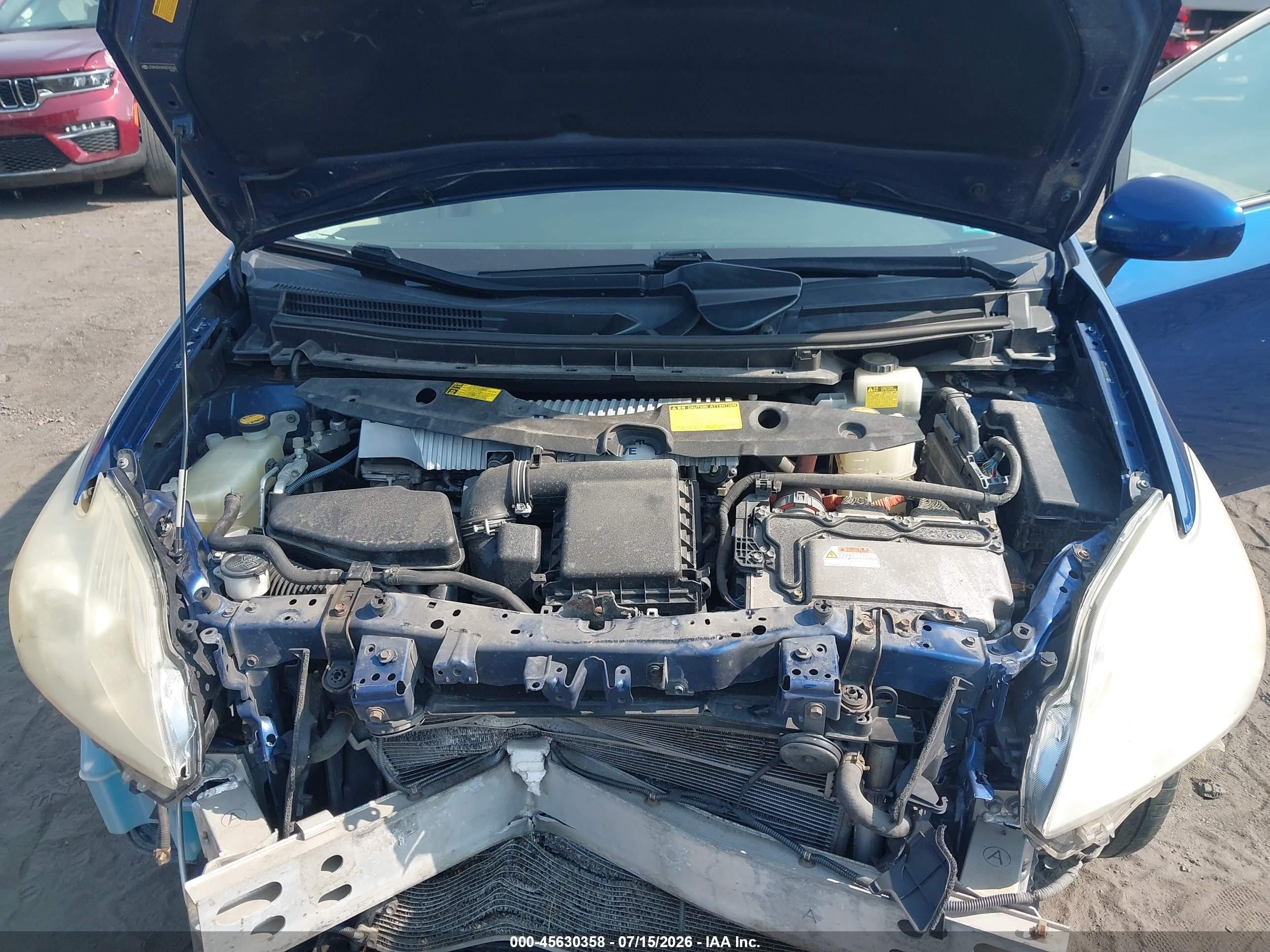 2010 Toyota Prius Iv Blue vin: JTDKN3DUXA0074746