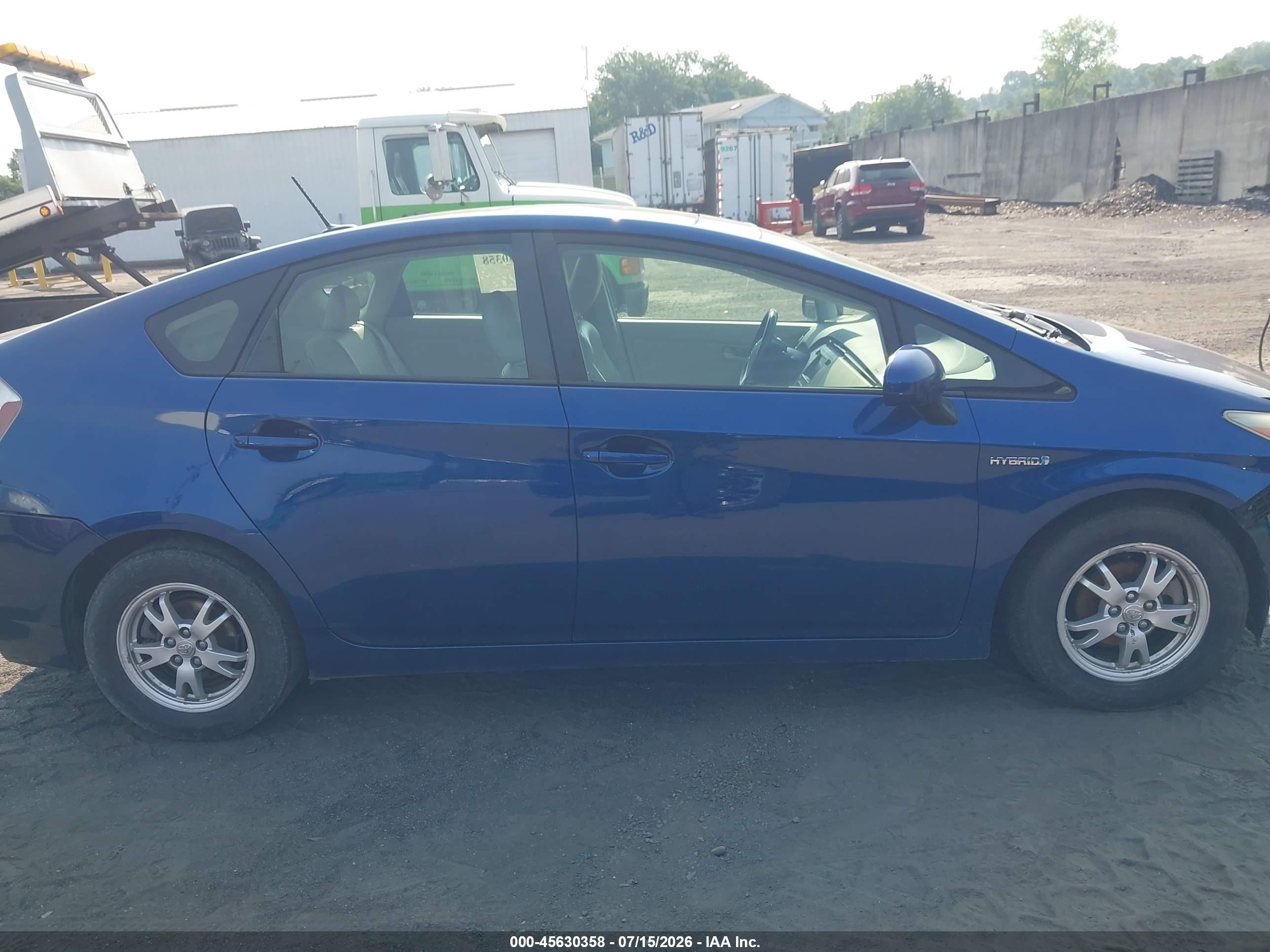 2010 Toyota Prius Iv Blue vin: JTDKN3DUXA0074746