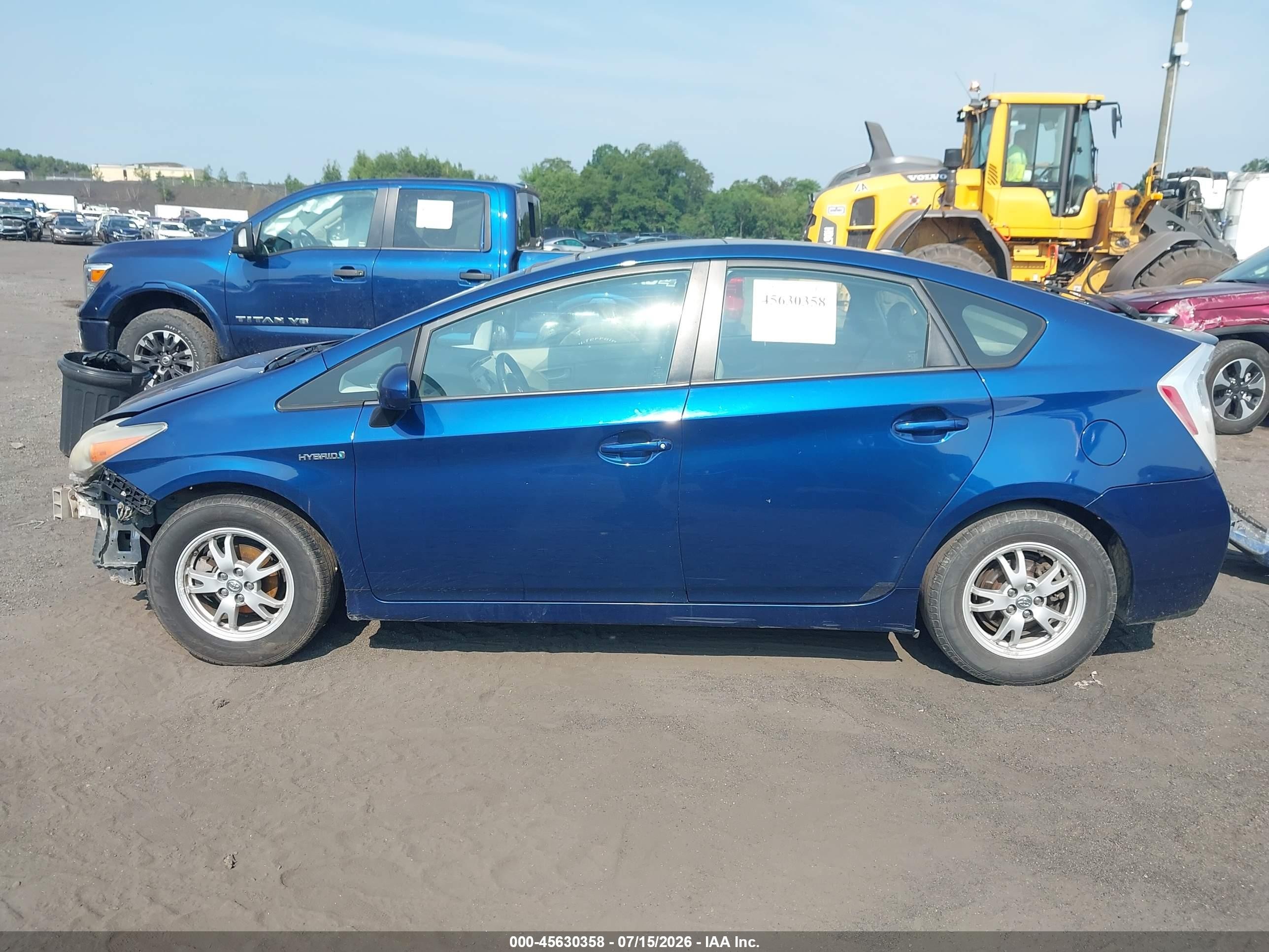 2010 Toyota Prius Iv Blue vin: JTDKN3DUXA0074746