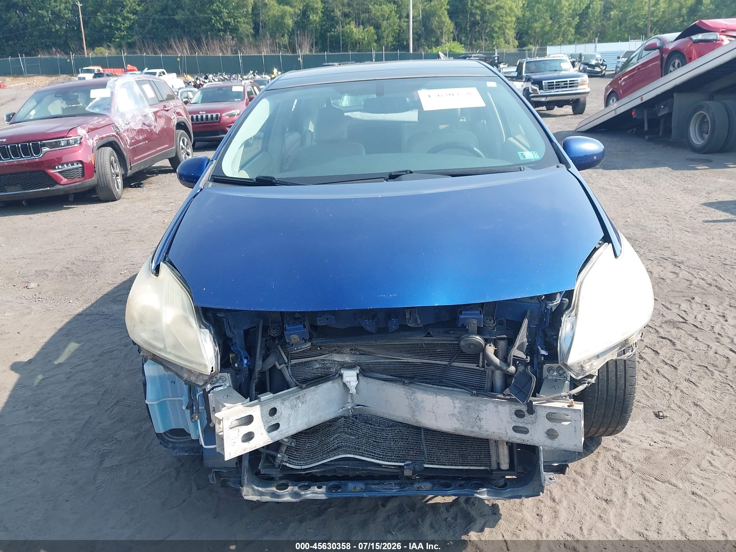 2010 Toyota Prius Iv Blue vin: JTDKN3DUXA0074746