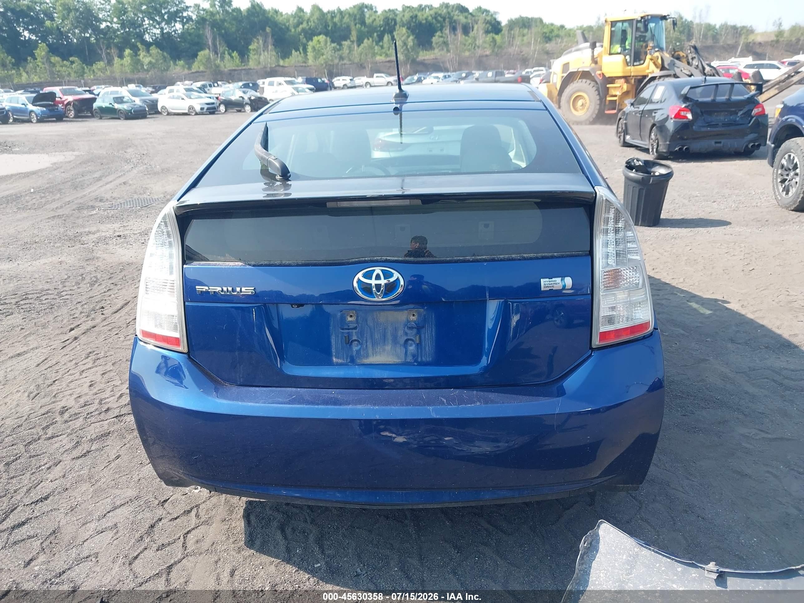 2010 Toyota Prius Iv Blue vin: JTDKN3DUXA0074746