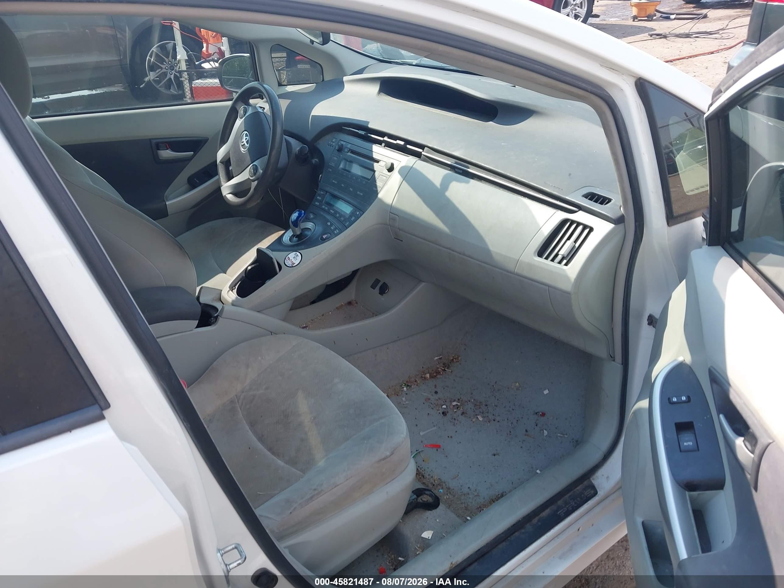 2010 Toyota Prius Ii White vin: JTDKN3DUXA0086623