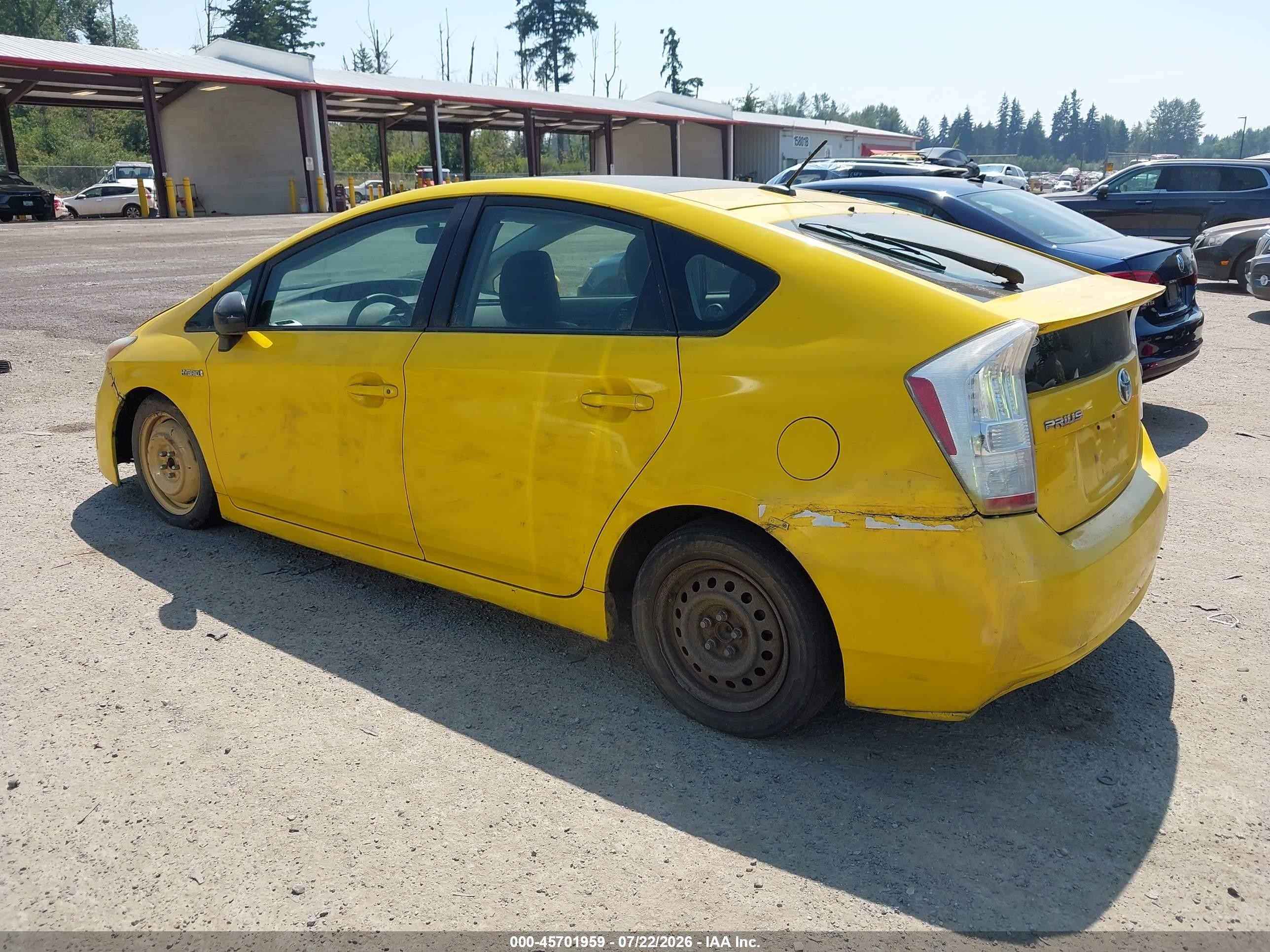 2010 Toyota Prius Iii Yellow vin: JTDKN3DUXA0088694