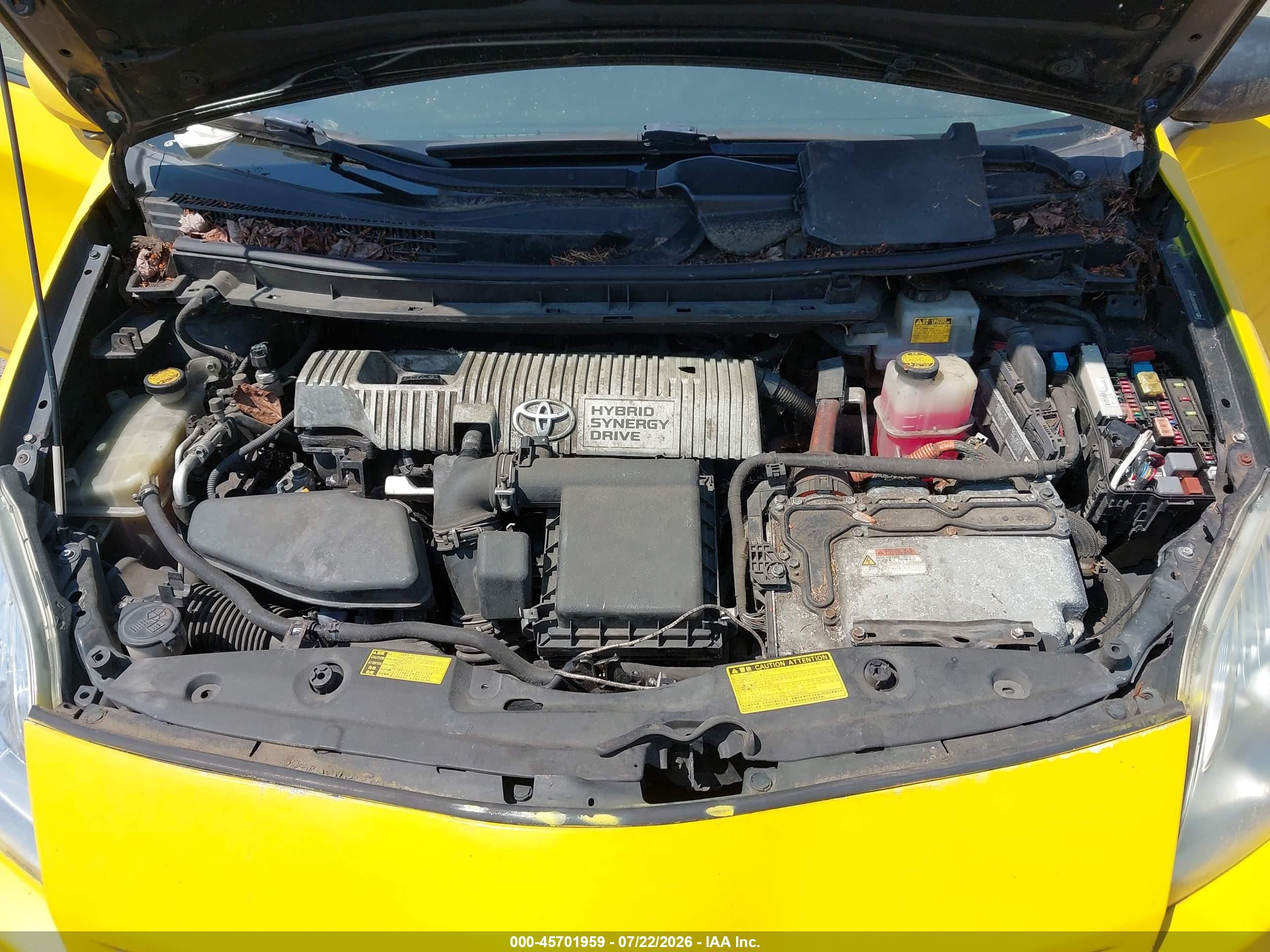 2010 Toyota Prius Iii Yellow vin: JTDKN3DUXA0088694