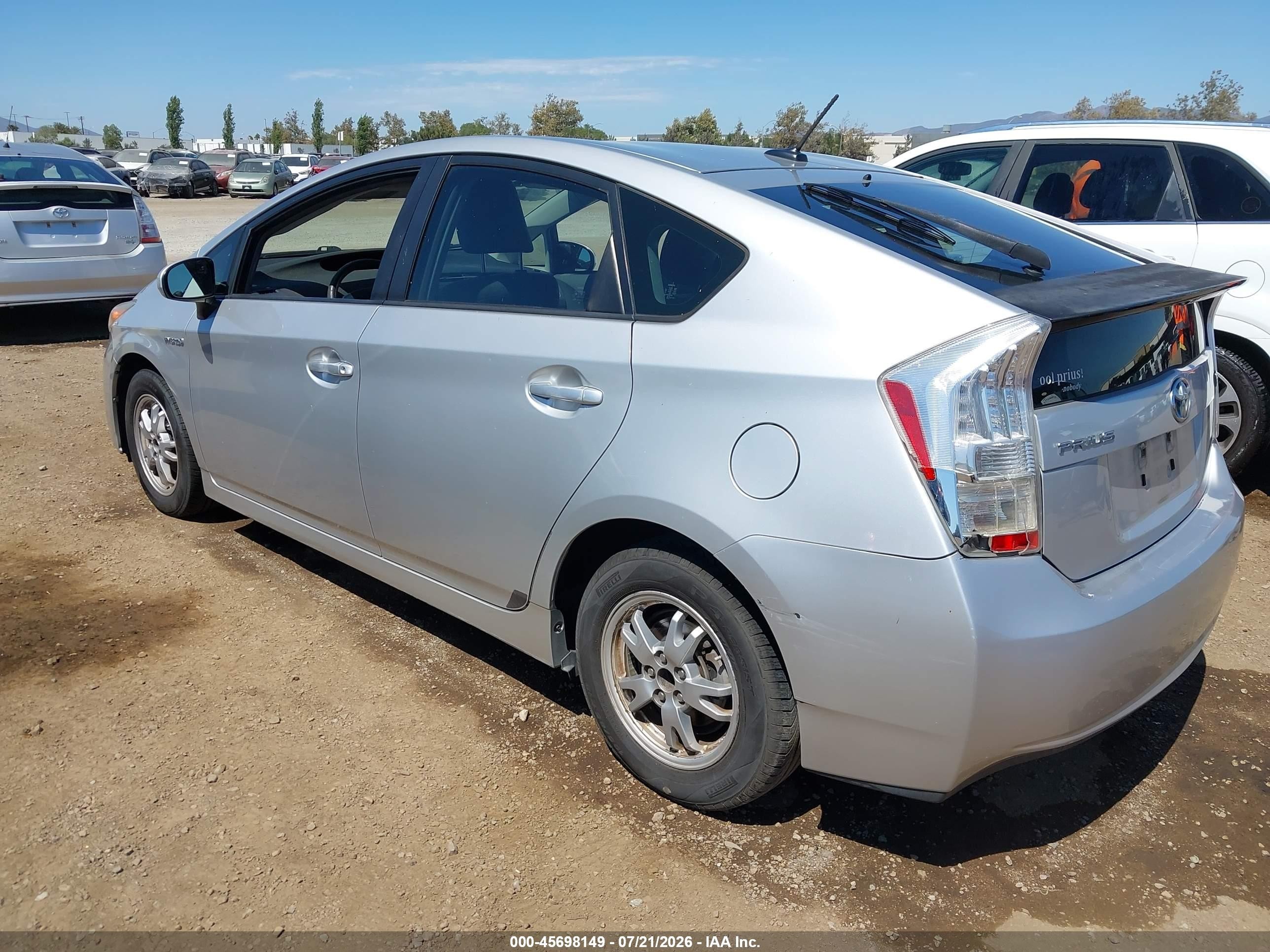 2010 Toyota Prius Ii Silver vin: JTDKN3DUXA0089926