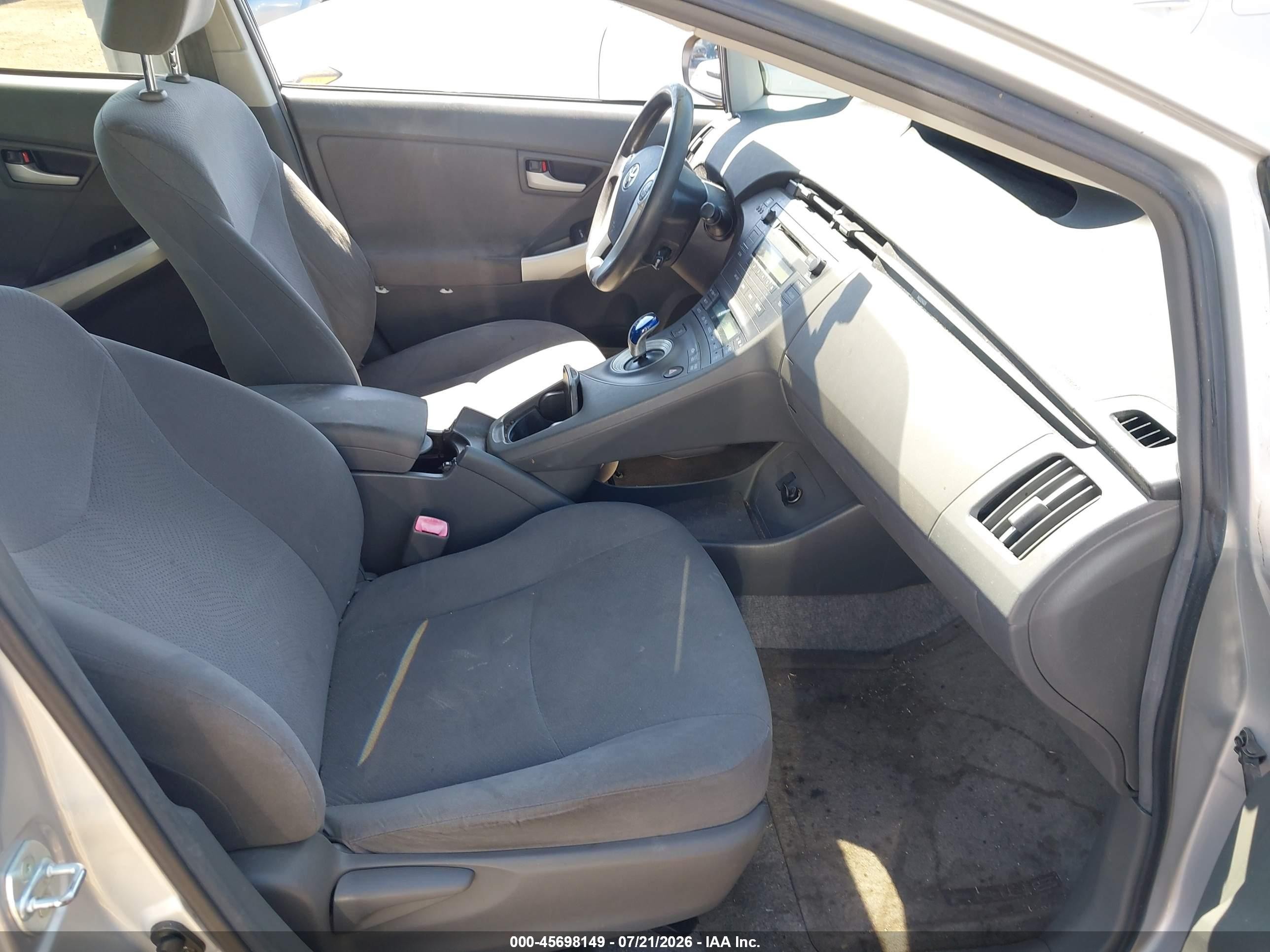 2010 Toyota Prius Ii Silver vin: JTDKN3DUXA0089926