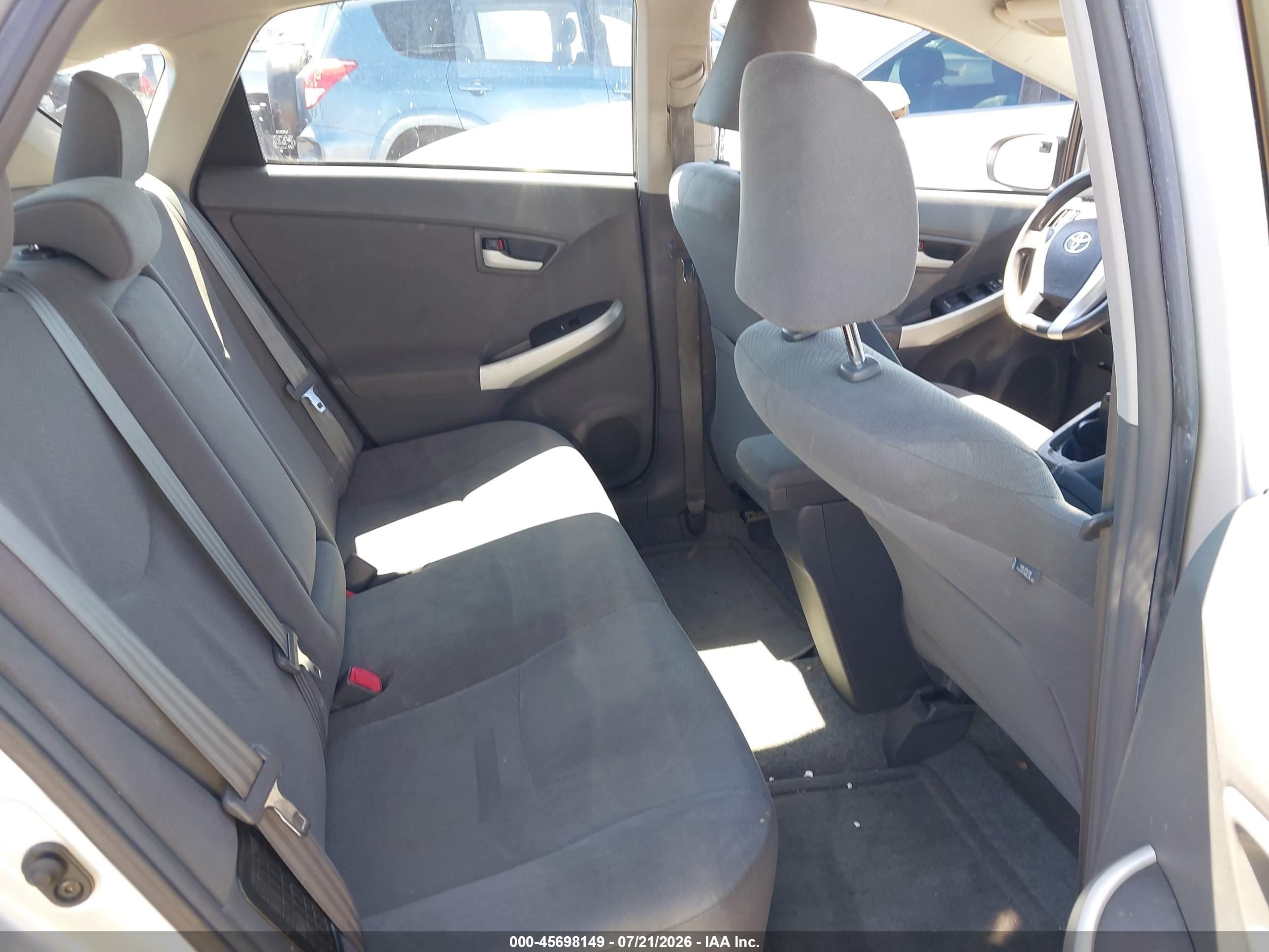 2010 Toyota Prius Ii Silver vin: JTDKN3DUXA0089926