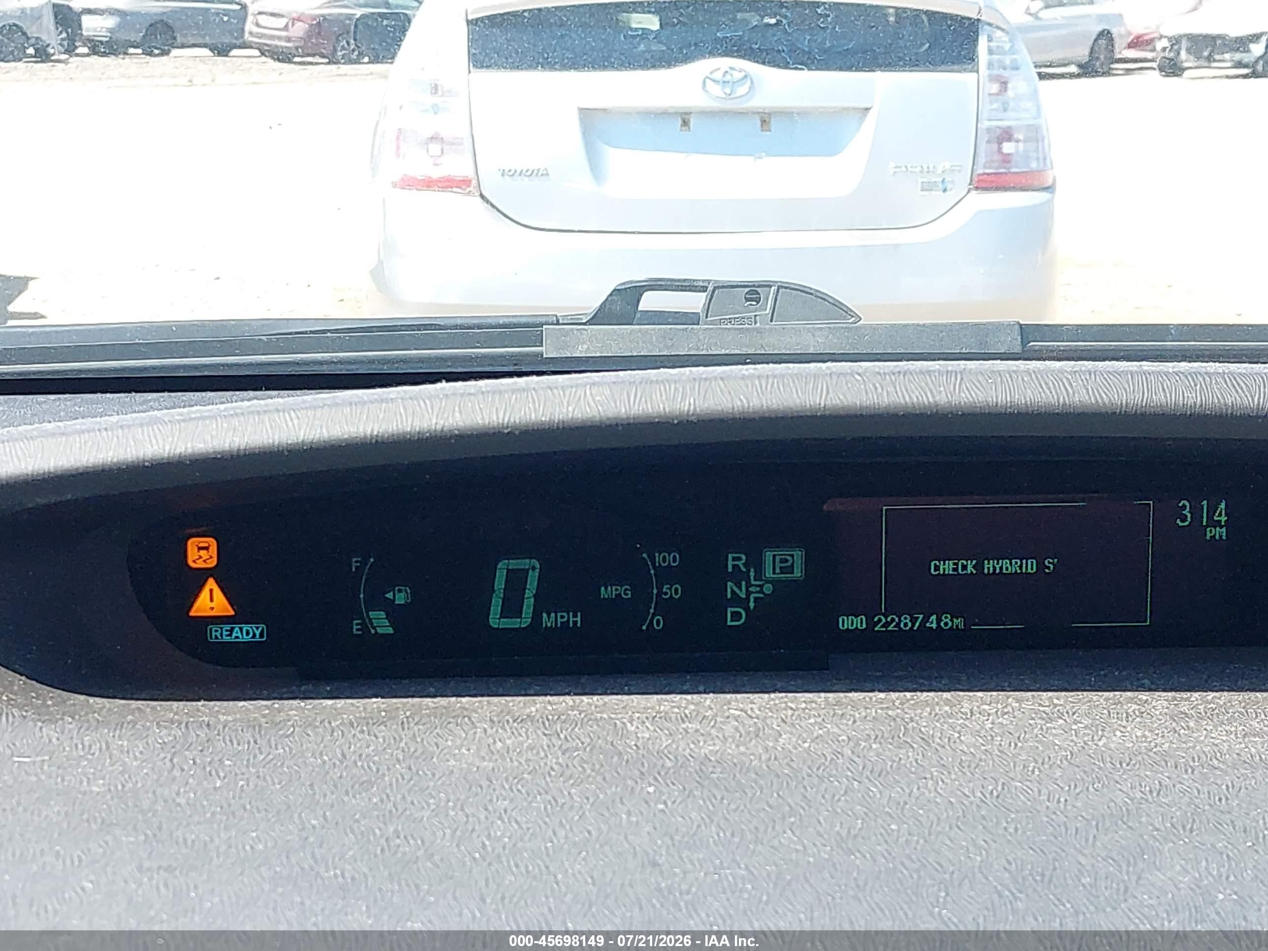 2010 Toyota Prius Ii Silver vin: JTDKN3DUXA0089926