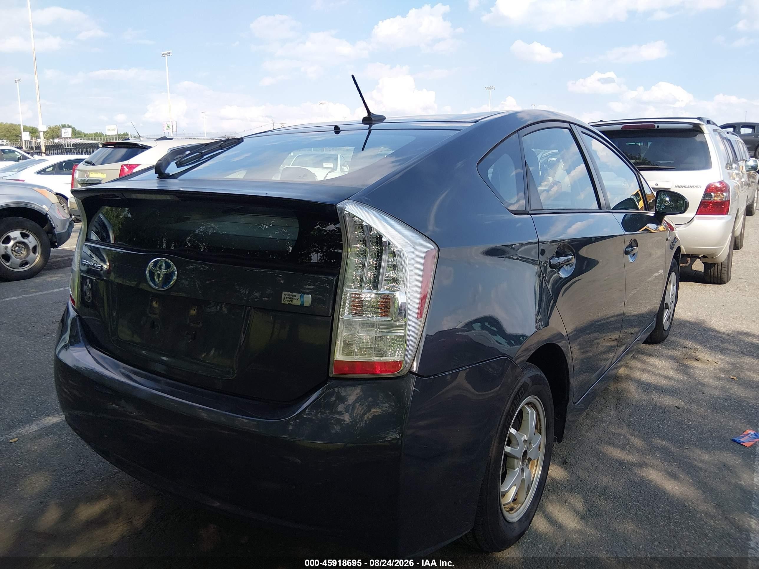 2010 Toyota Prius Ii Gray vin: JTDKN3DUXA0093104