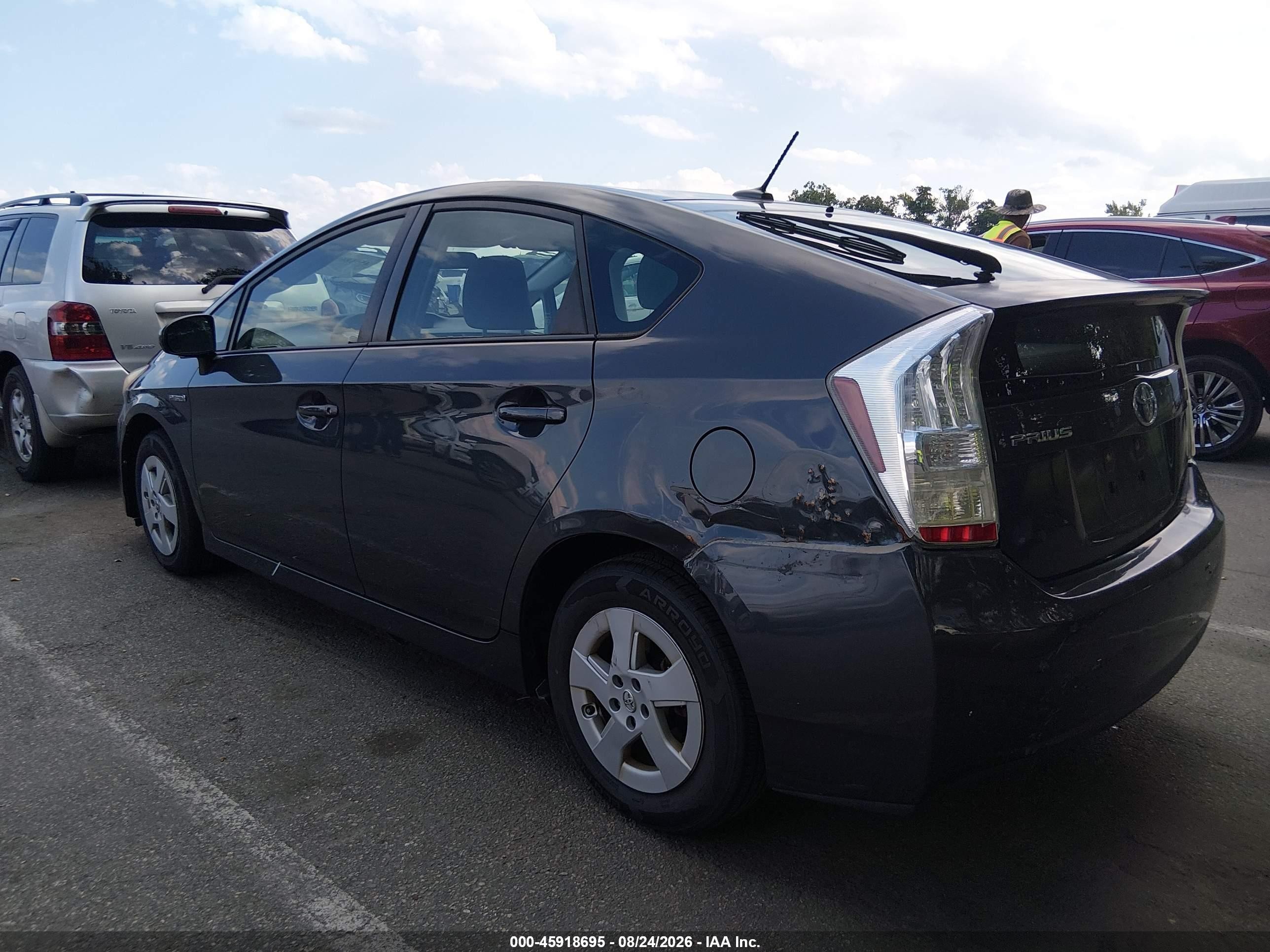 2010 Toyota Prius Ii Gray vin: JTDKN3DUXA0093104
