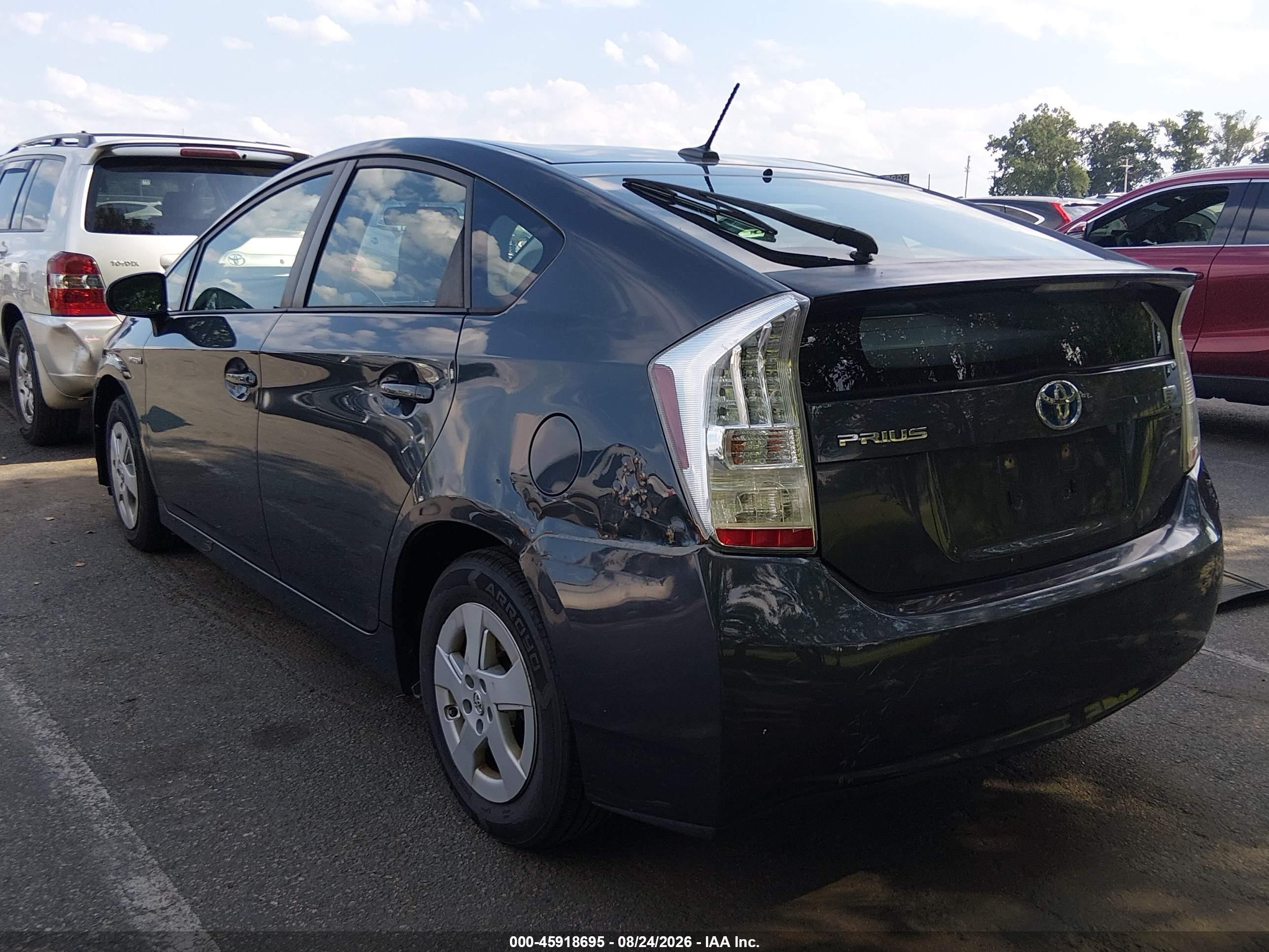 2010 Toyota Prius Ii Gray vin: JTDKN3DUXA0093104