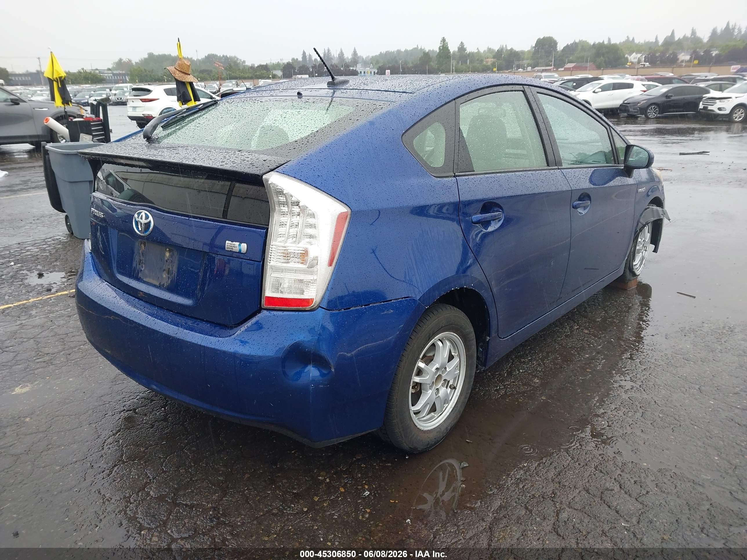 2010 Toyota Prius Ii Blue vin: JTDKN3DUXA0130765