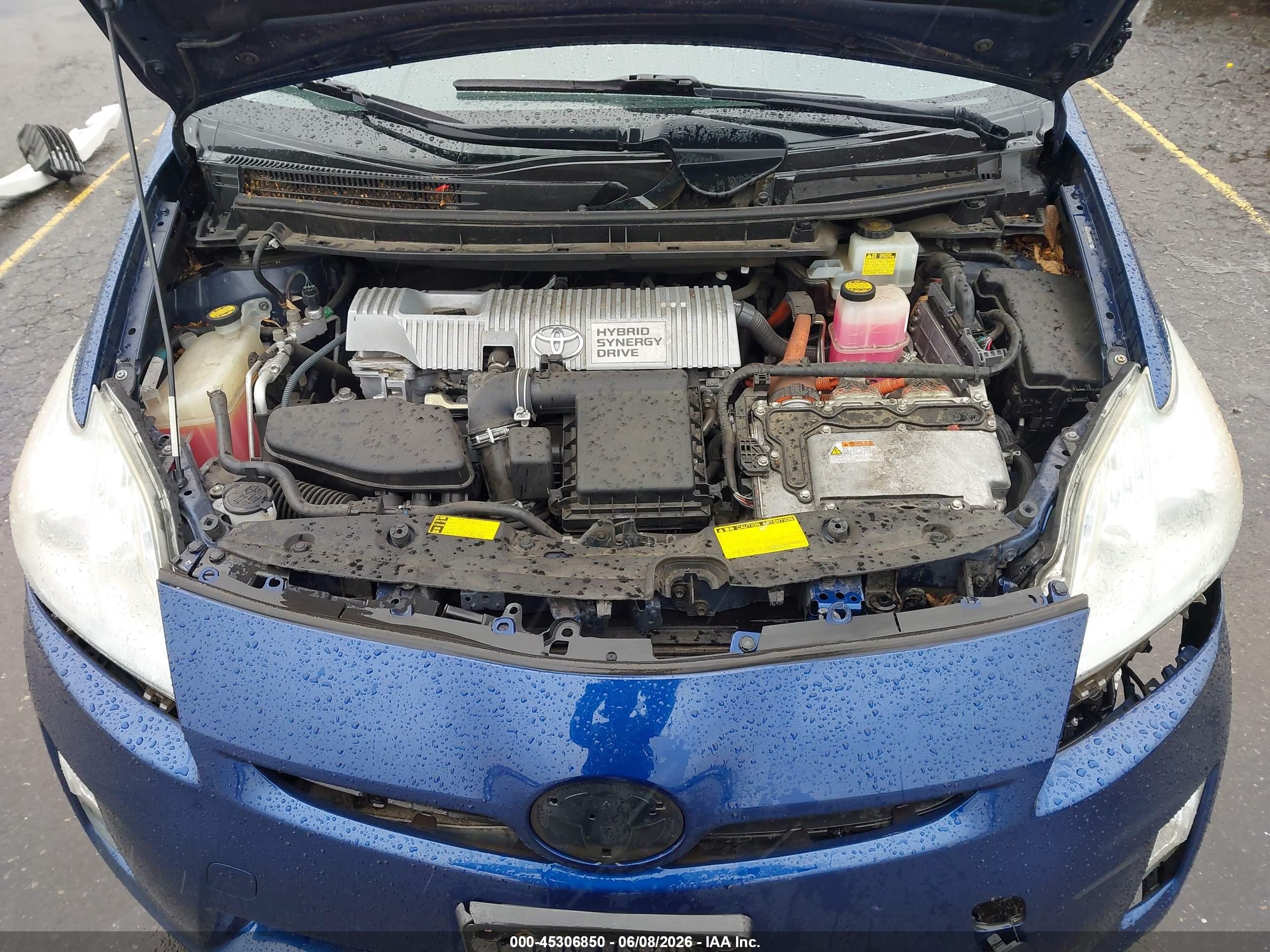 2010 Toyota Prius Ii Blue vin: JTDKN3DUXA0130765