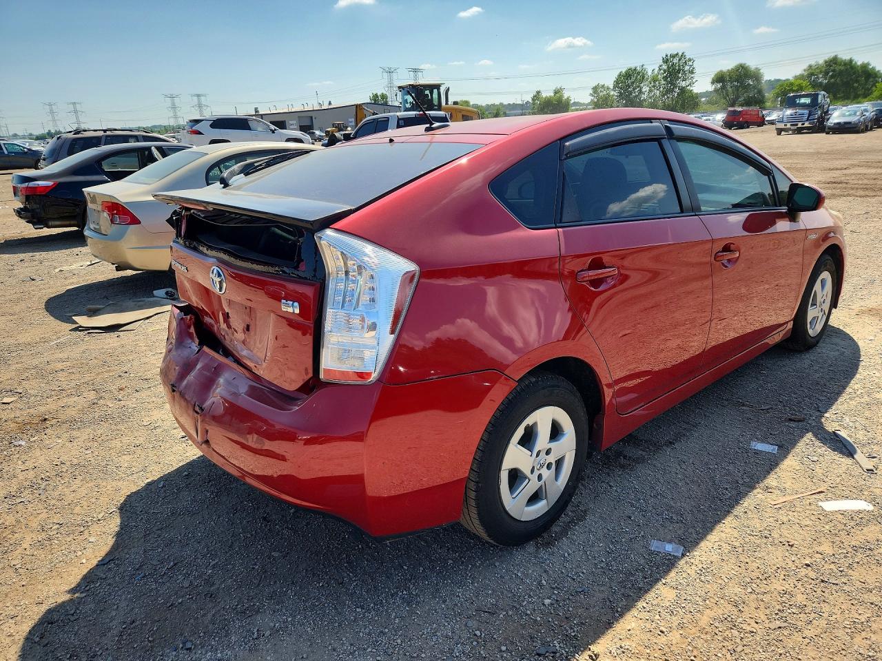 2010 Toyota Prius Iii Red vin: JTDKN3DUXA0146500