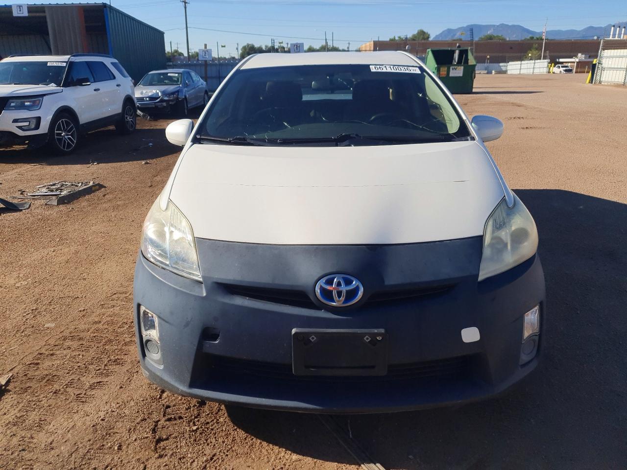 2010 Toyota Prius Ii White vin: JTDKN3DUXA0149154