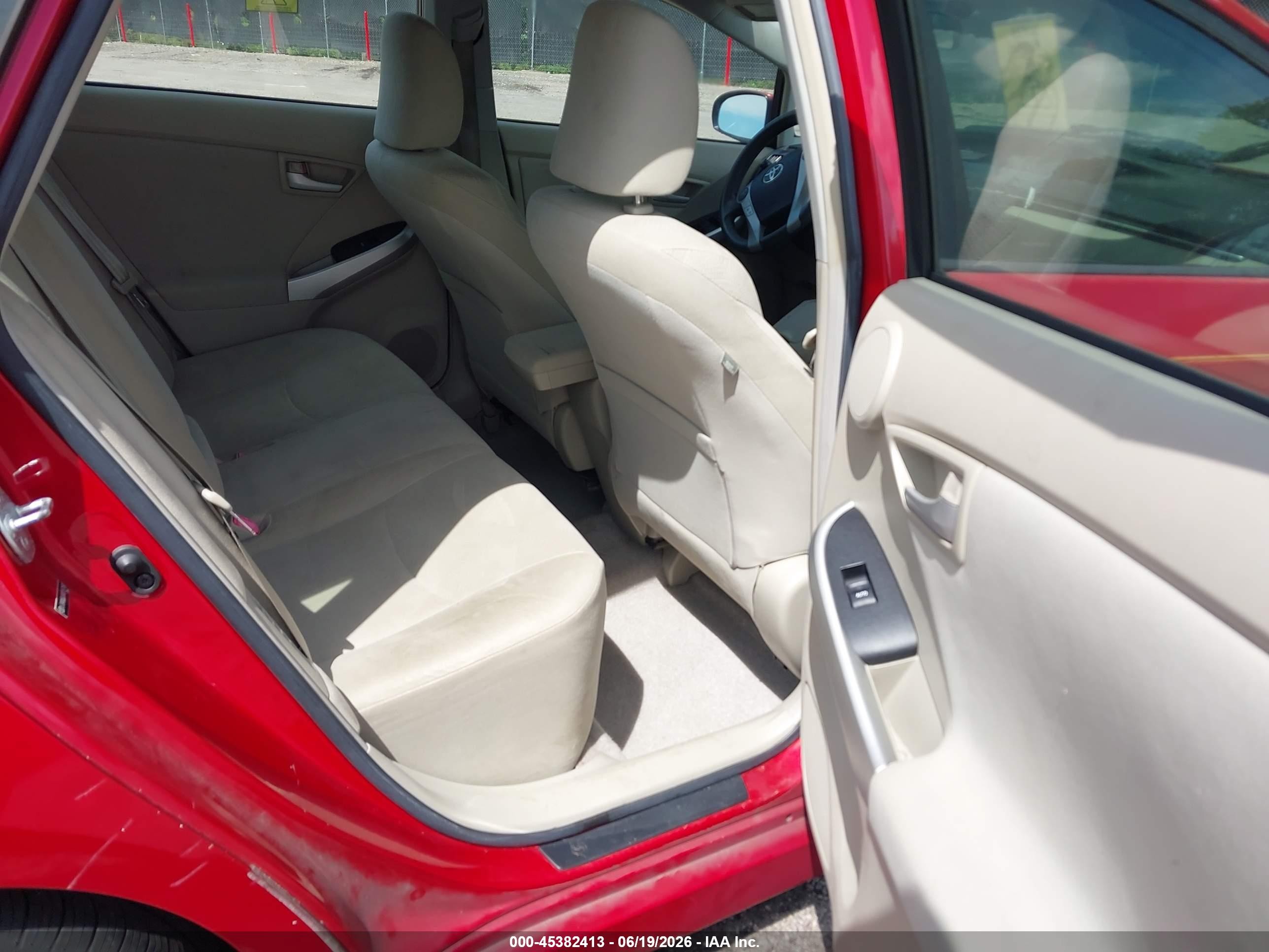2010 Toyota Prius Iii Red vin: JTDKN3DUXA0157187