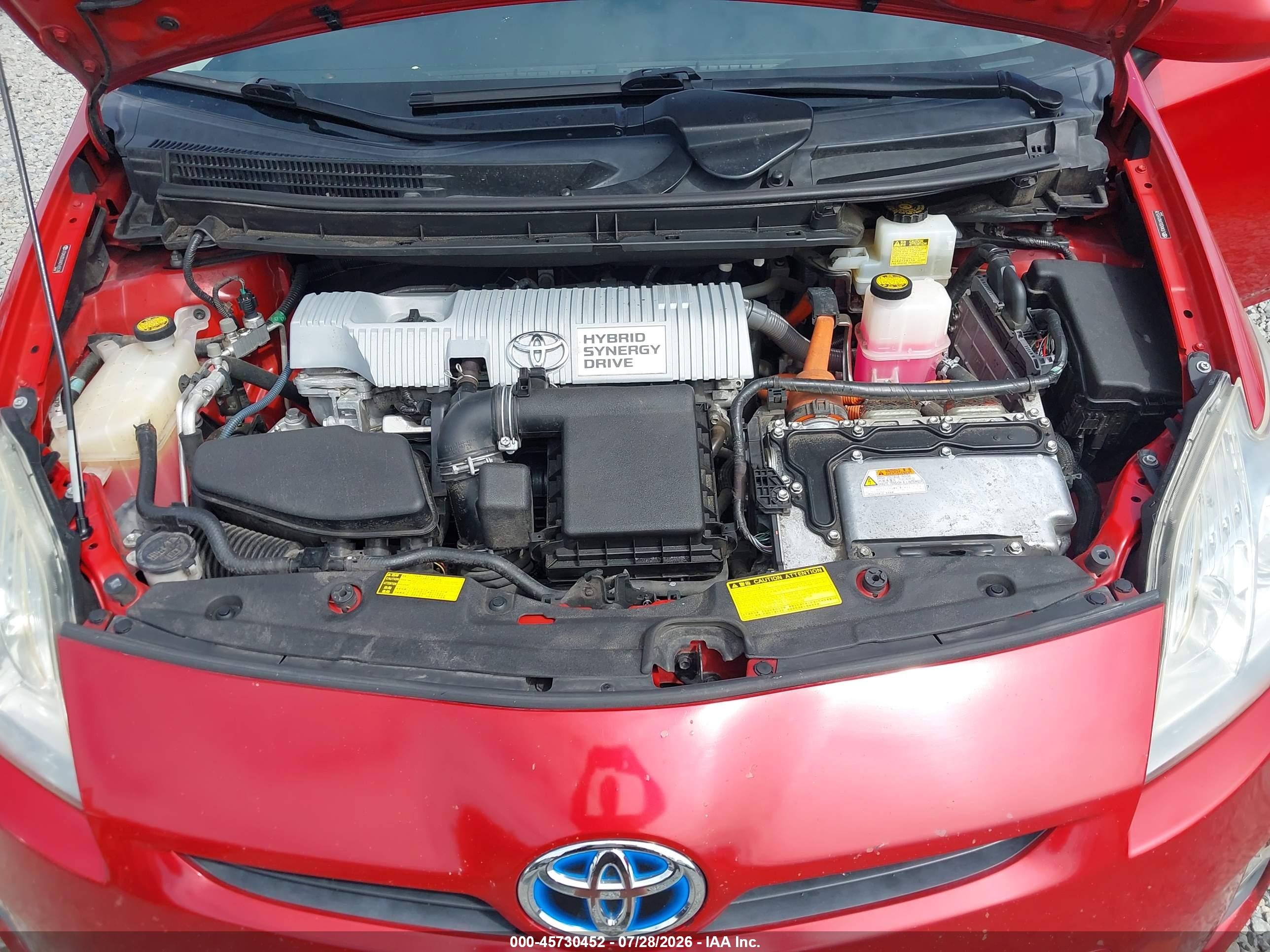 2010 Toyota Prius Iii Красный vin: JTDKN3DUXA0165578