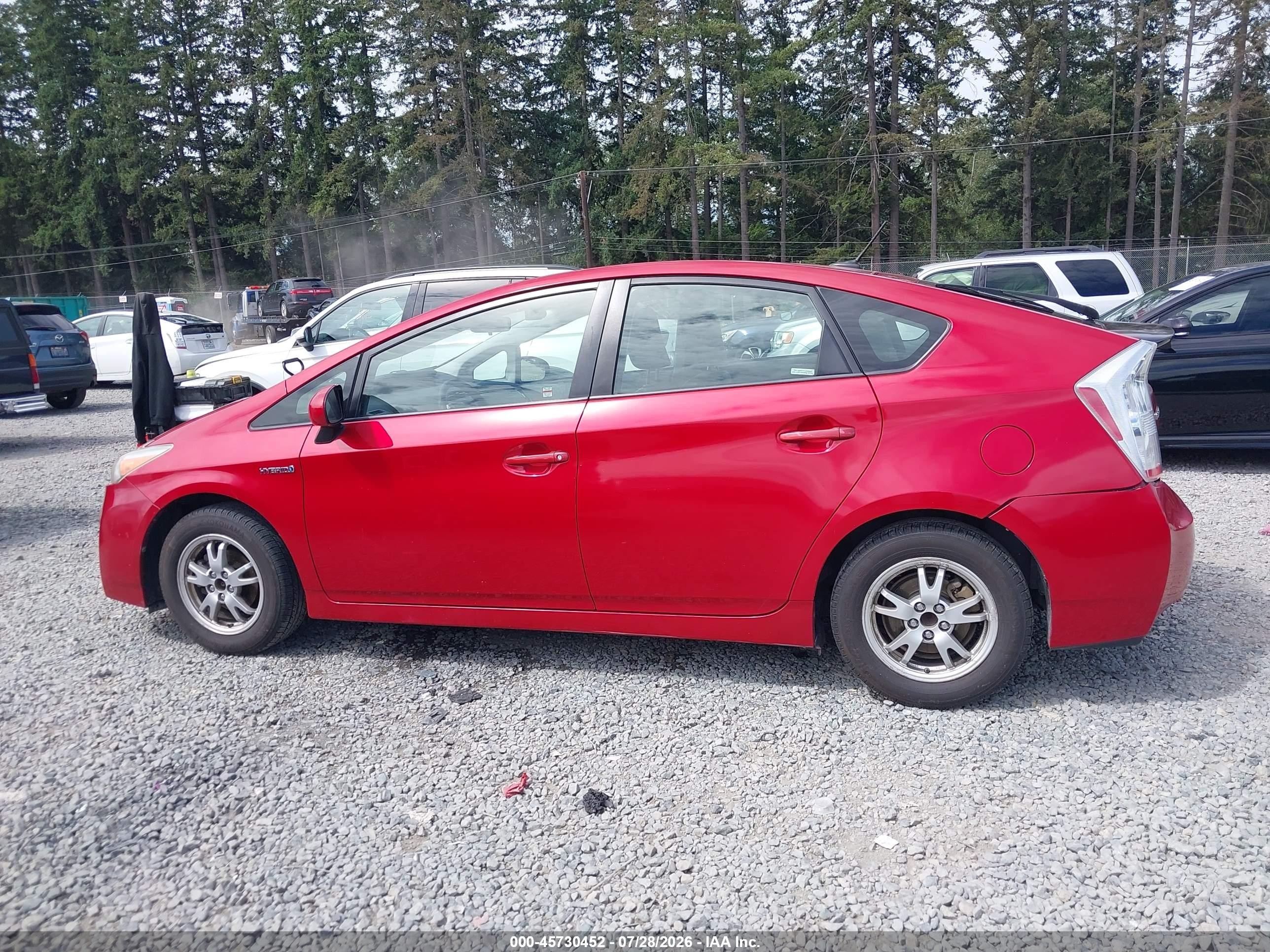 2010 Toyota Prius Iii Красный vin: JTDKN3DUXA0165578