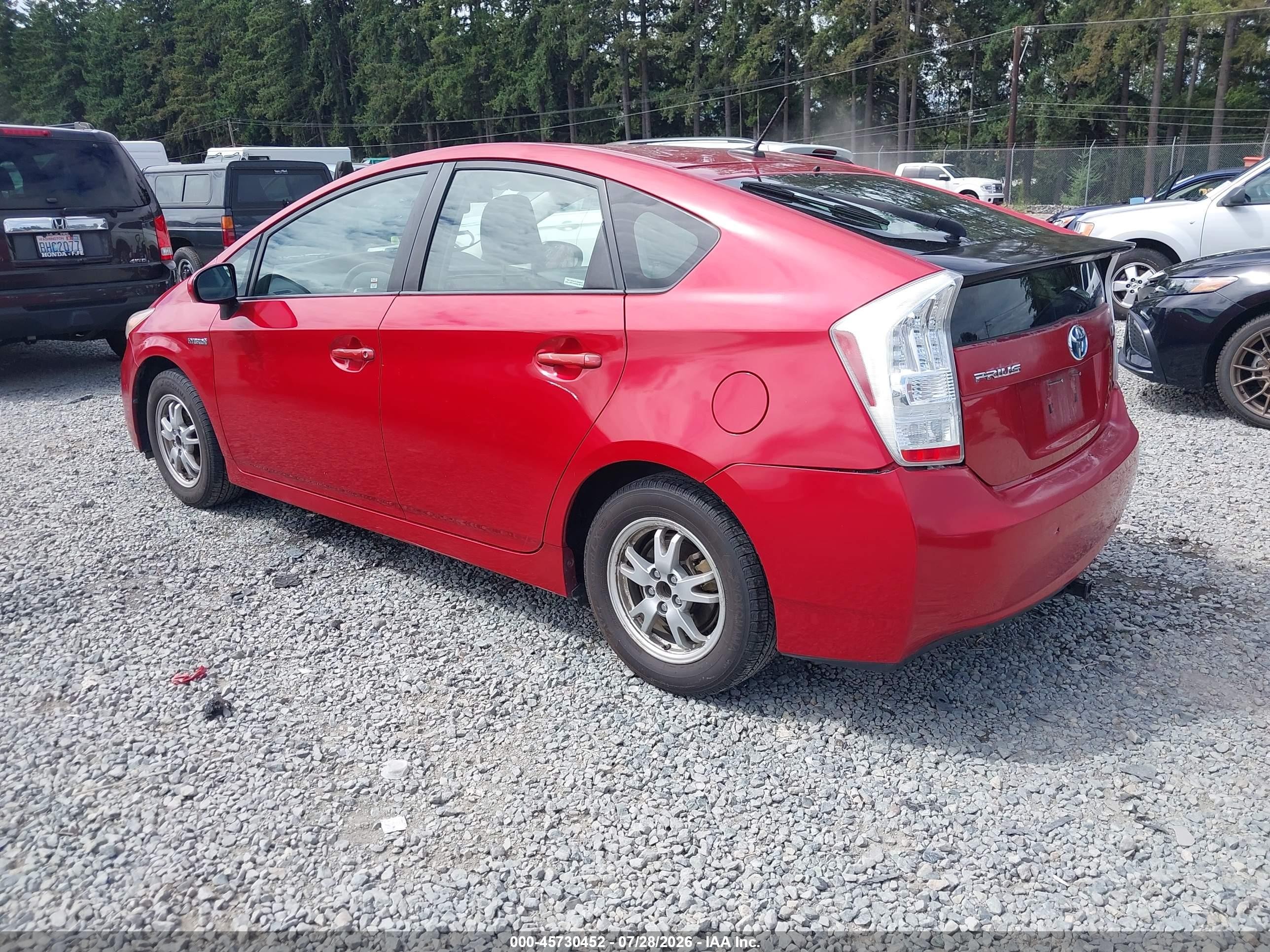 2010 Toyota Prius Iii Красный vin: JTDKN3DUXA0165578