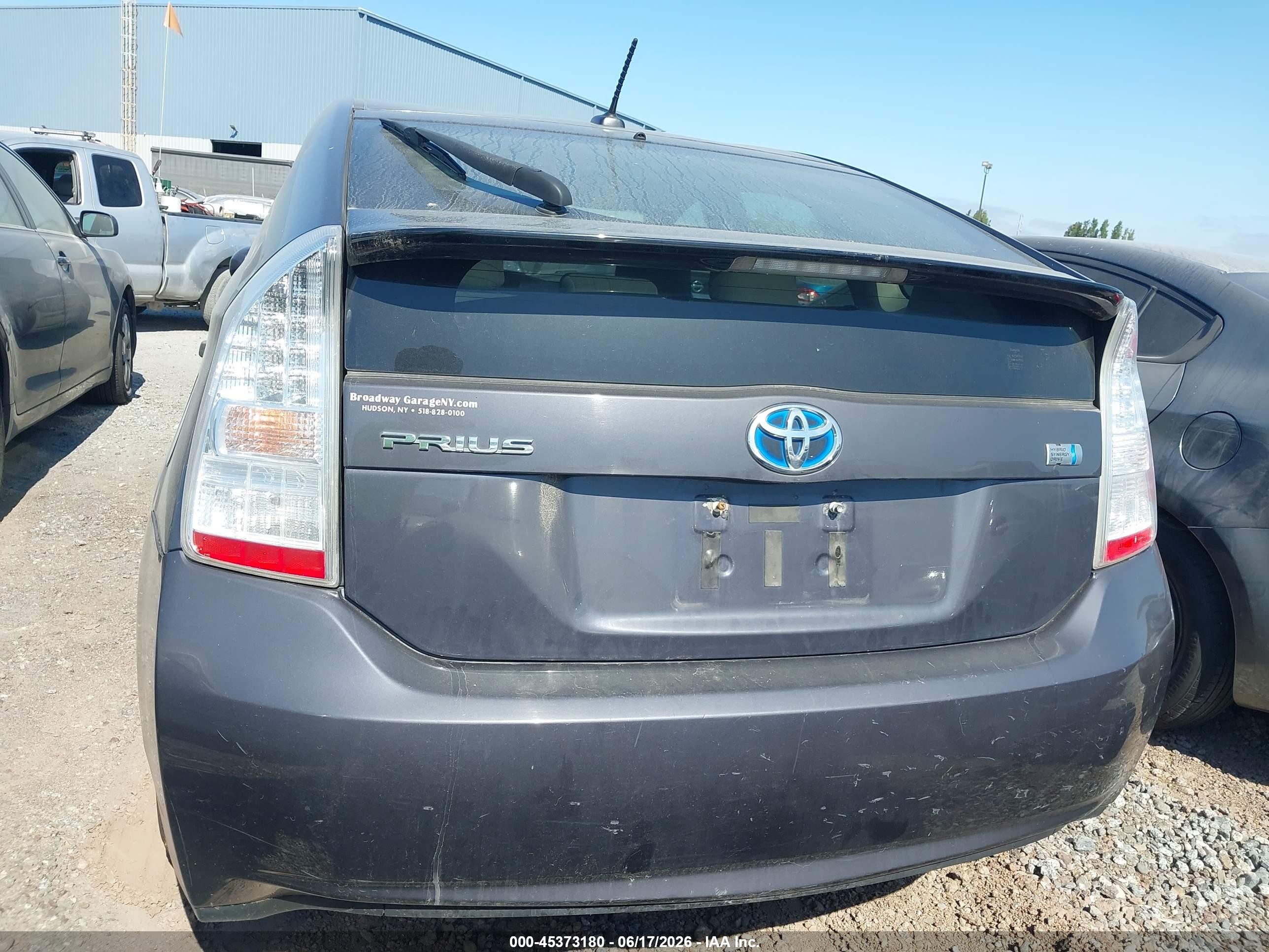 2010 Toyota Prius Ii Gray vin: JTDKN3DUXA0169632