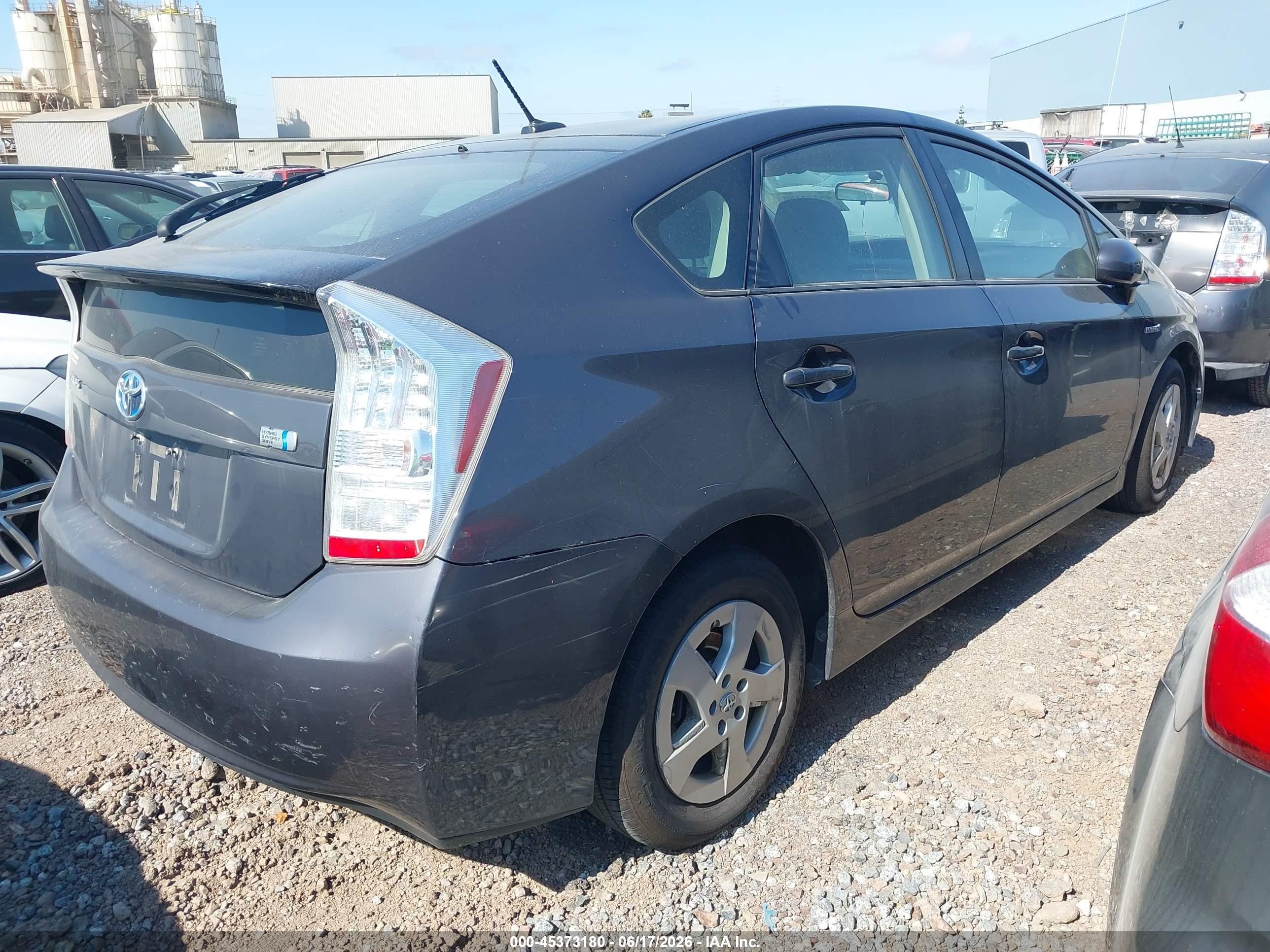 2010 Toyota Prius Ii Gray vin: JTDKN3DUXA0169632